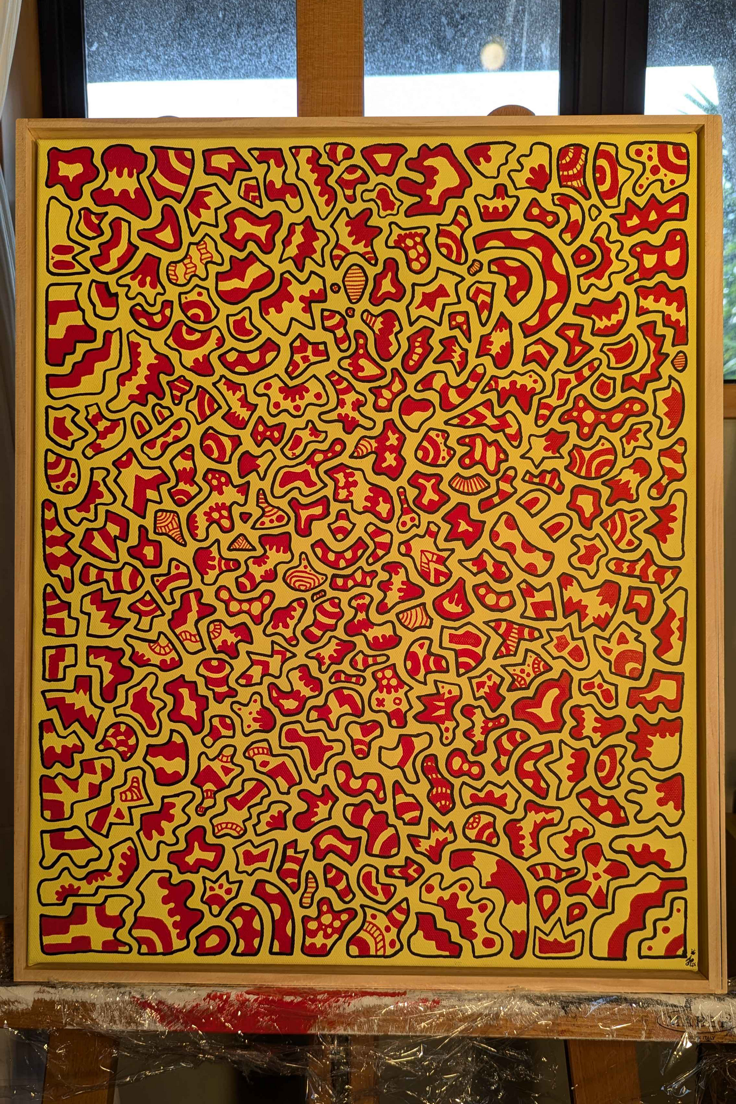 Hola - Framed Acrylic on Canvas (520mm x 420mm)