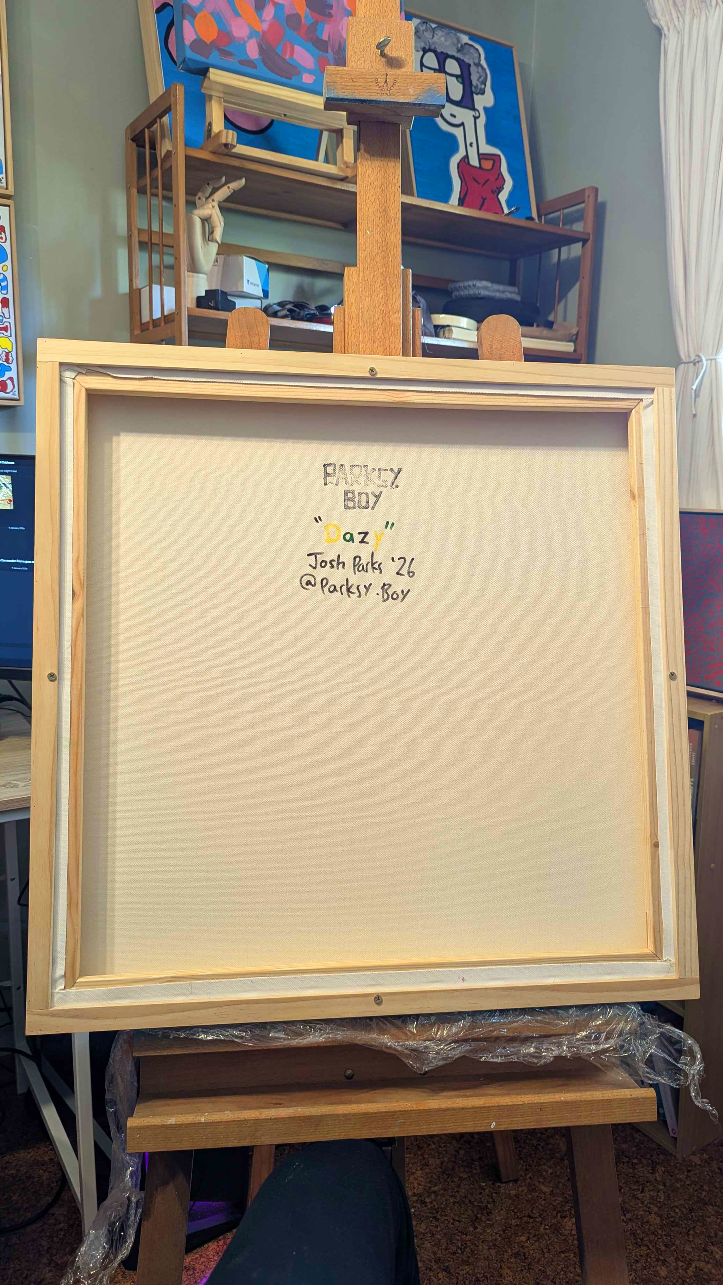 Dazy - Framed Acrylic on Canvas (620mm x 620mm)