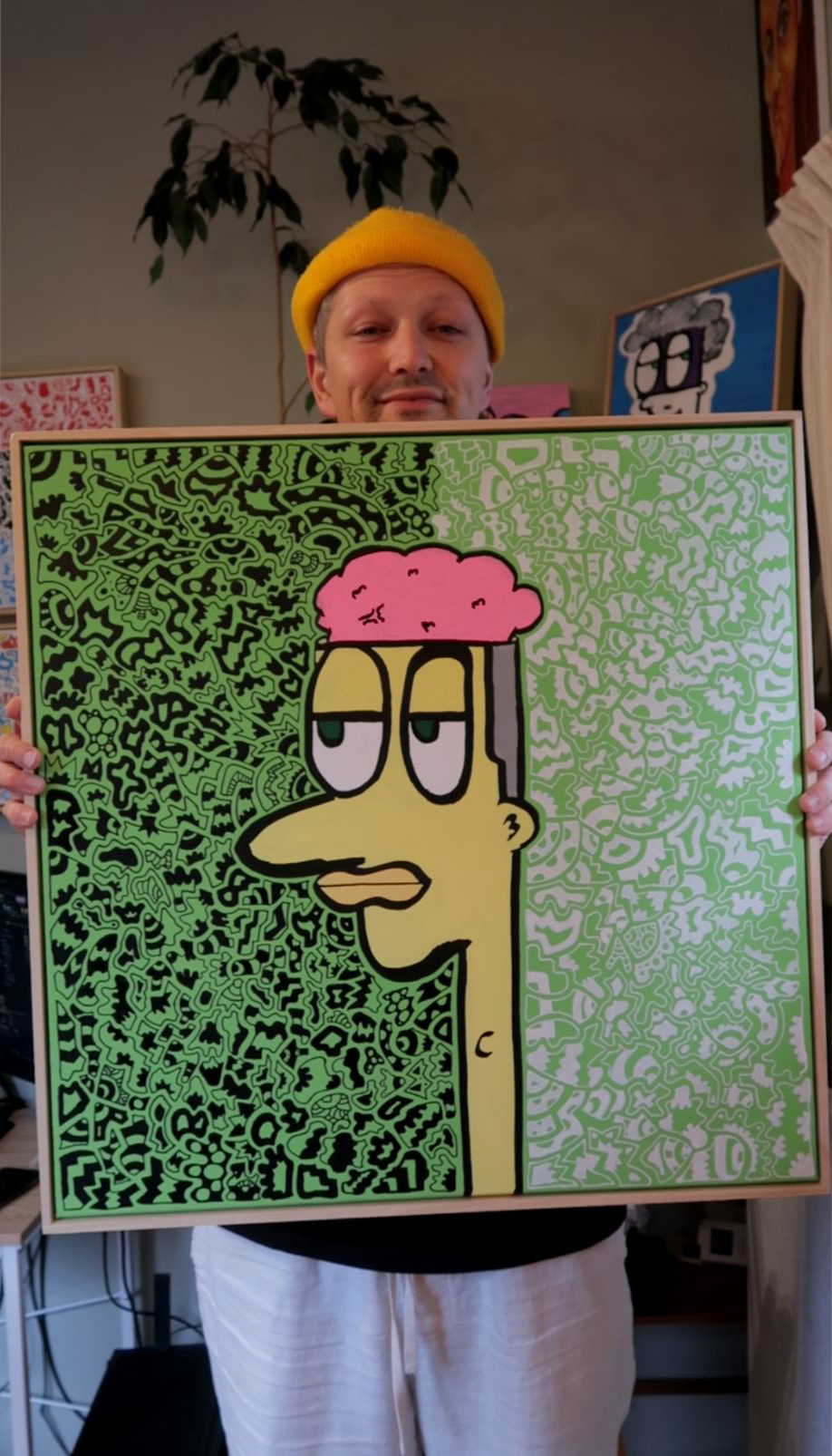 Open Mind 2 - Framed Acrylic on Canvas (620mm x 620mm)