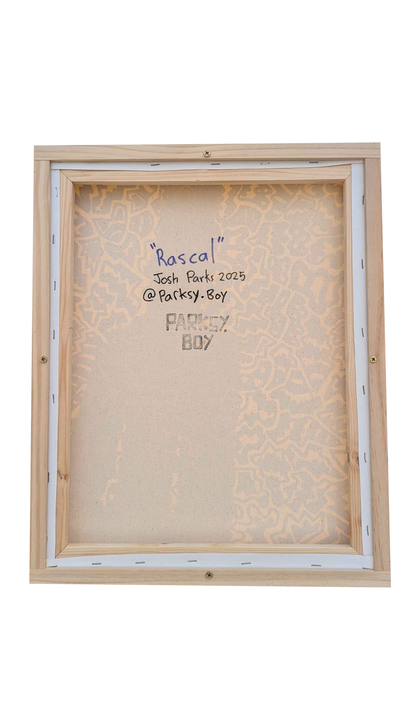 Rascal - Framed Acrylic on Canvas (520mm x 420mm)