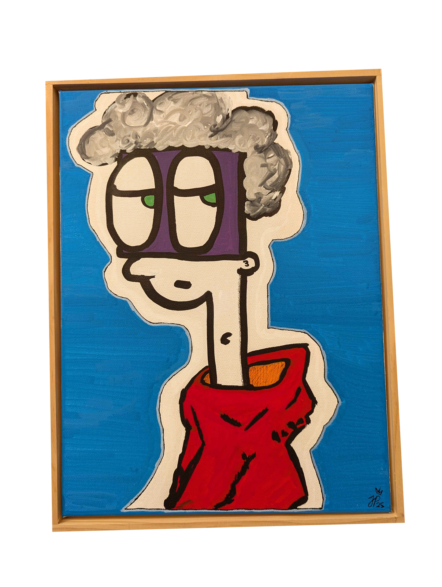 Ninja Boy - Framed Acrylic on Canvas (420mm x 320mm)