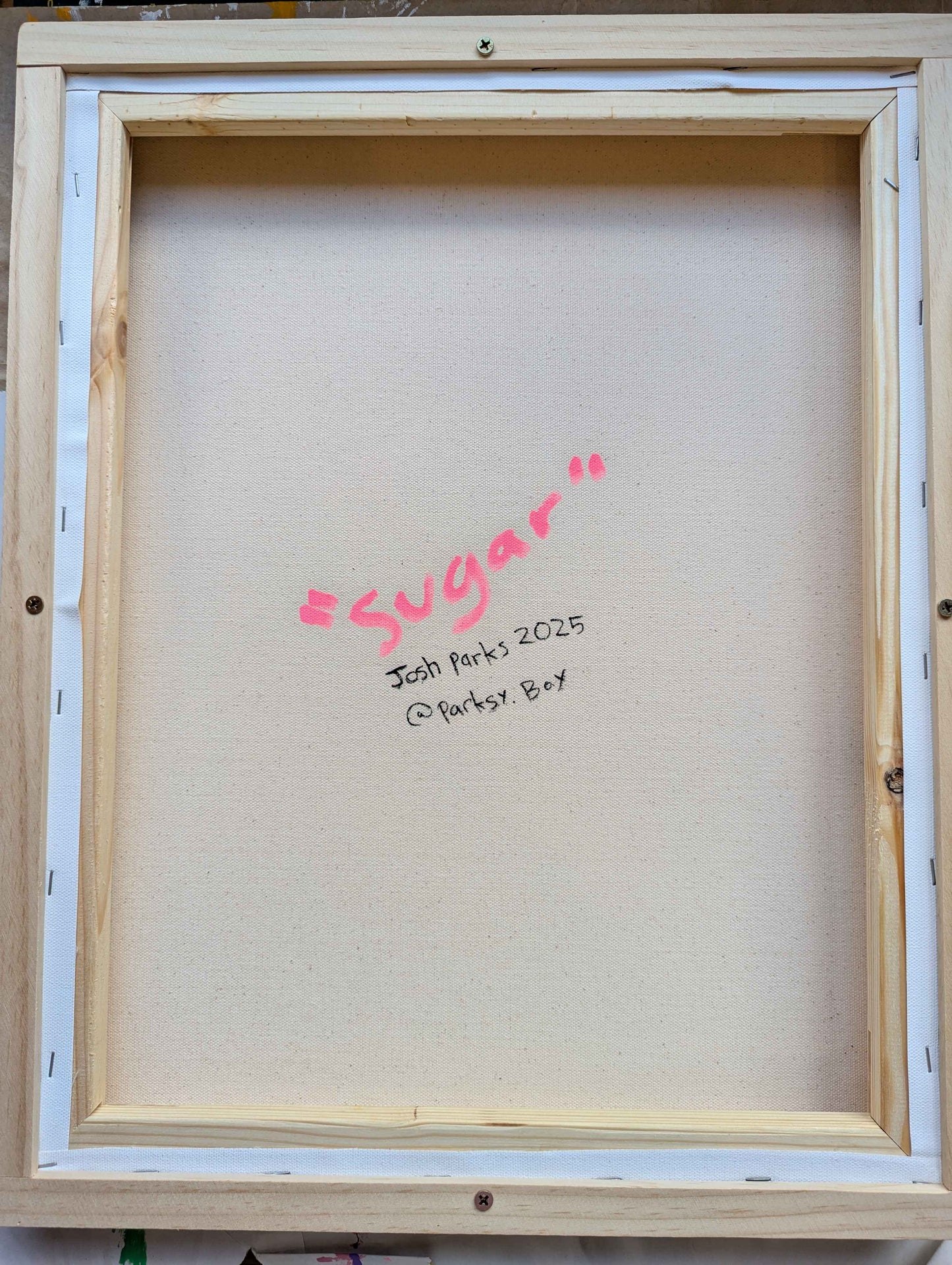 Sugar - Framed Acrylic on Canvas (520mm x 420mm)