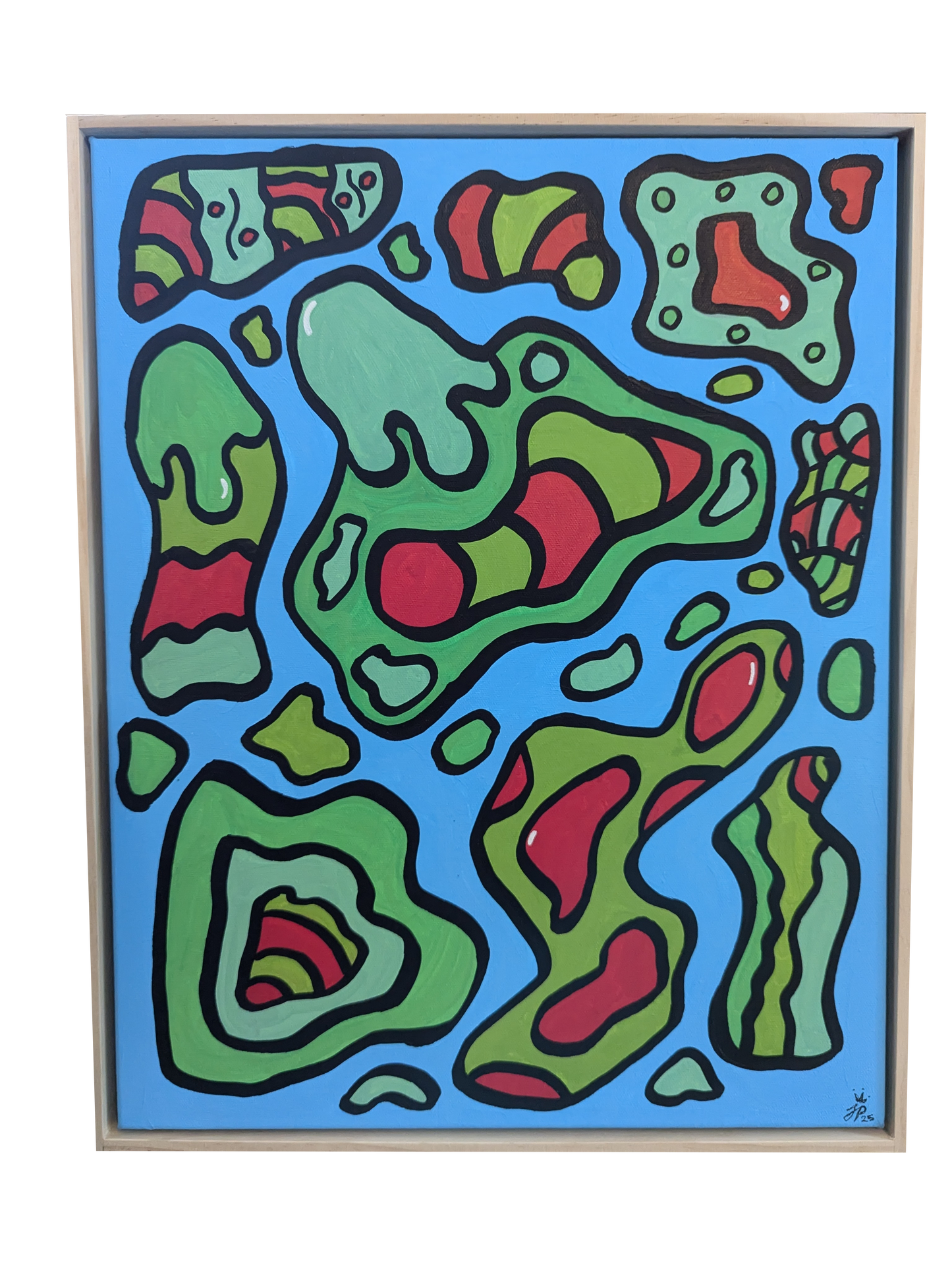 Floor is Lava - Framed Acrylic on Canvas (520mm x 420mm)