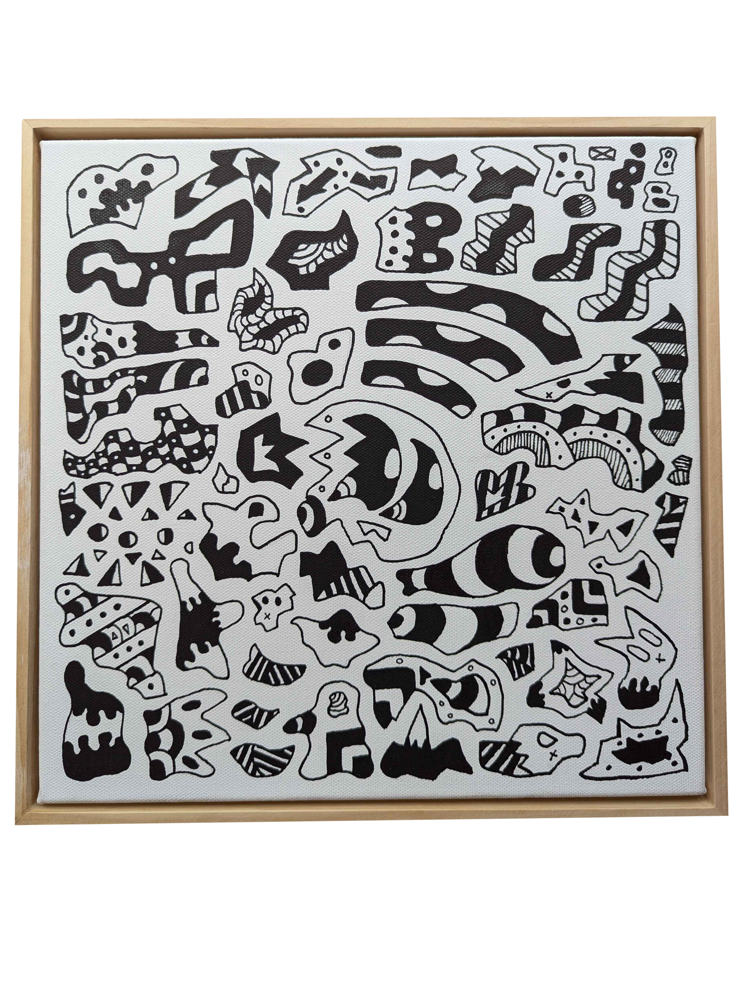 Hullaballoo - Framed Acrylic on Canvas (325 mm x 325mm)