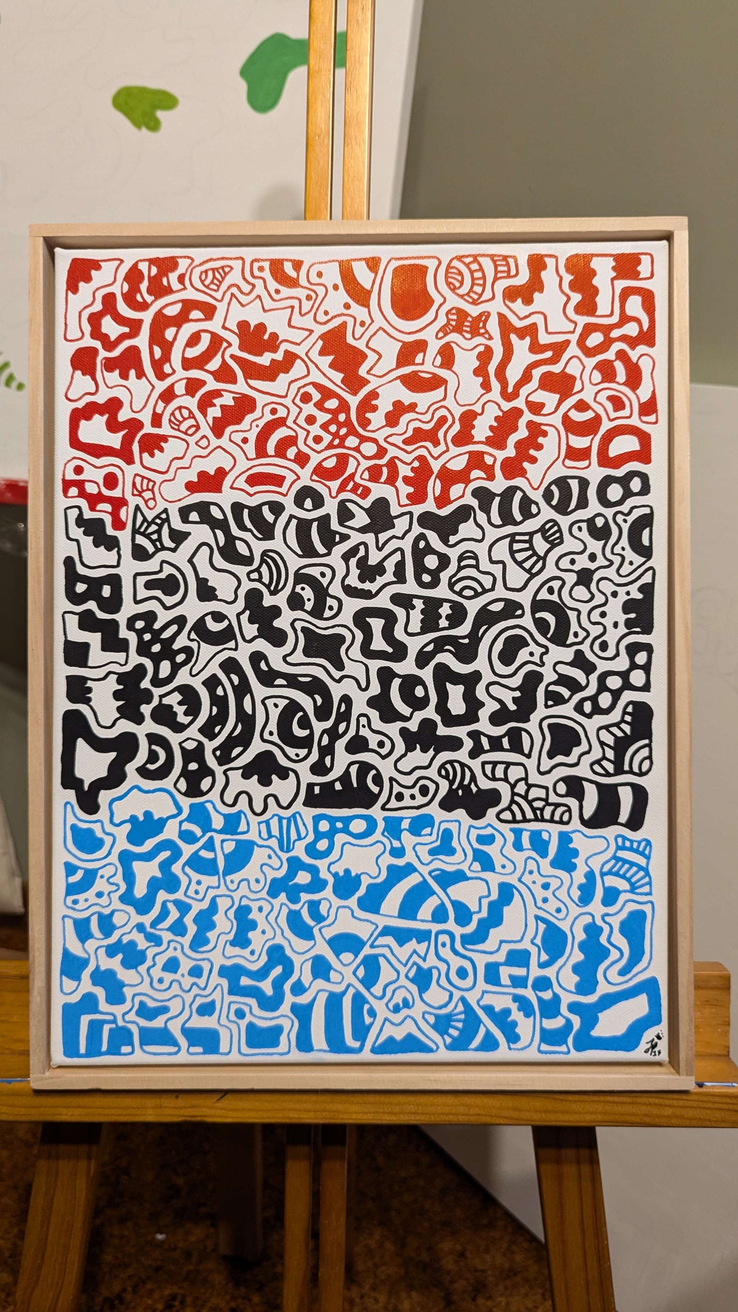 Toru - Framed Acrylic on Canvas (420mm x 320mm)