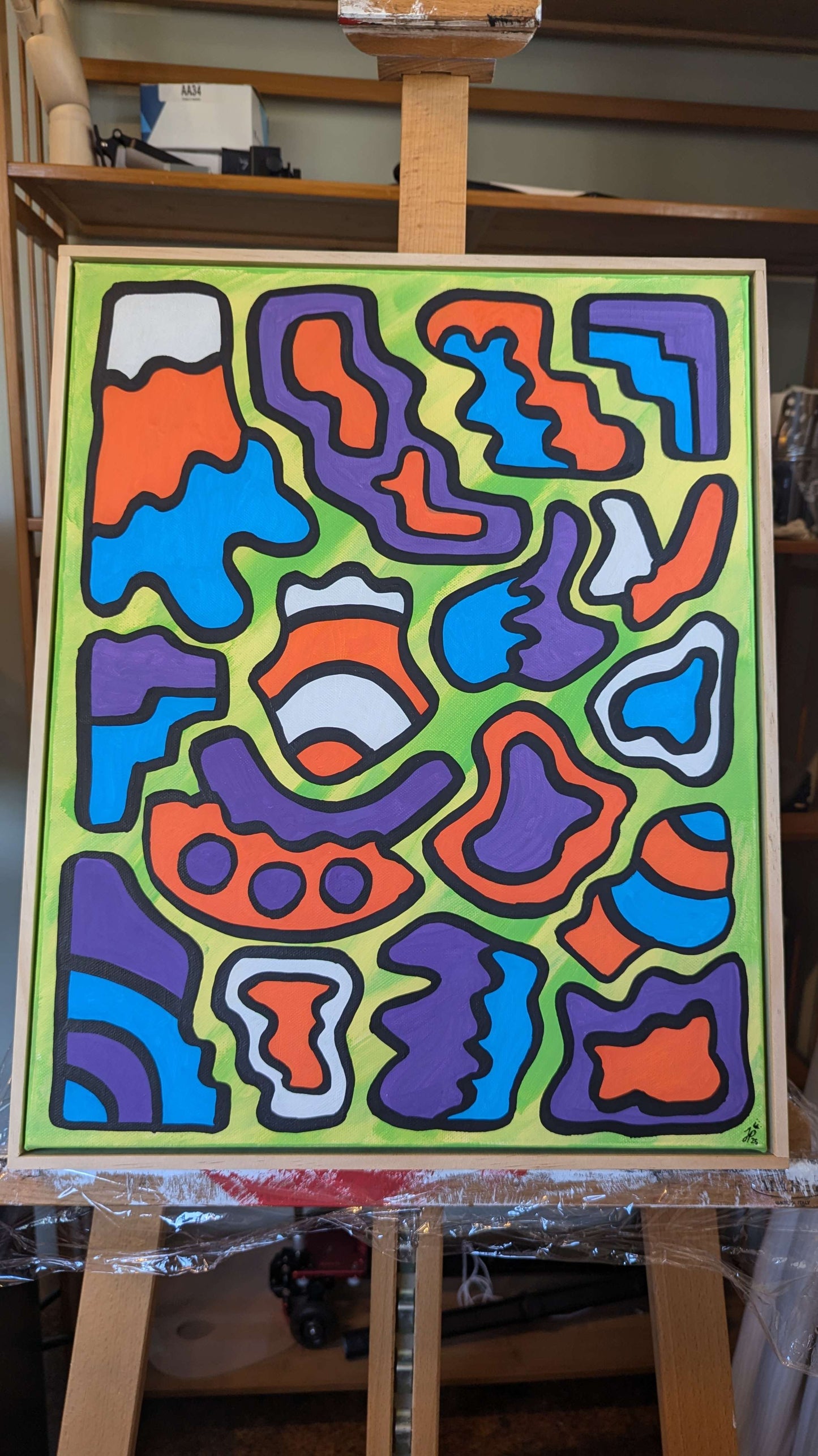 Allsorts - Framed Acrylic on Canvas (520mm x 420mm)