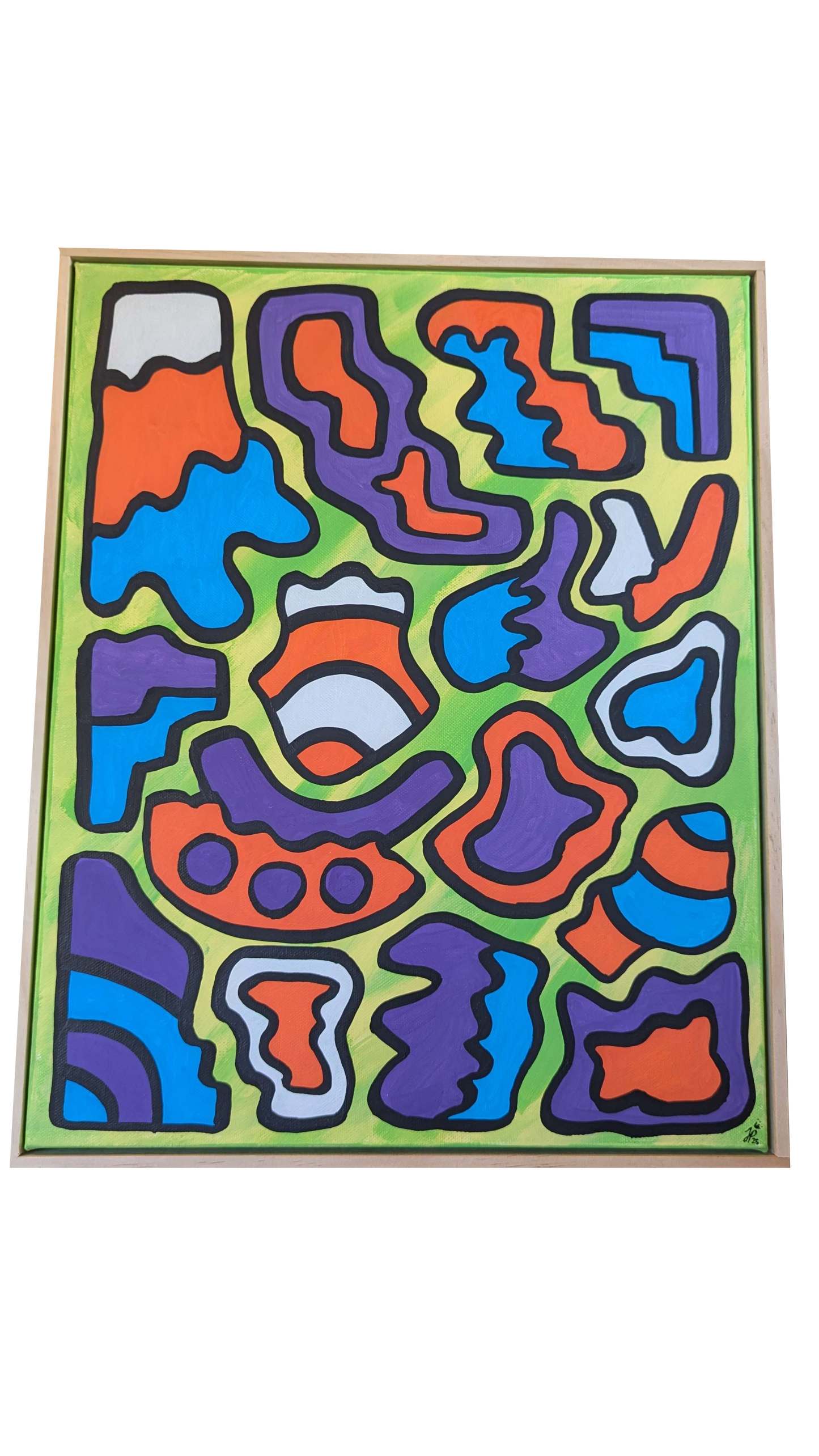 Allsorts - Framed Acrylic on Canvas (520mm x 420mm)