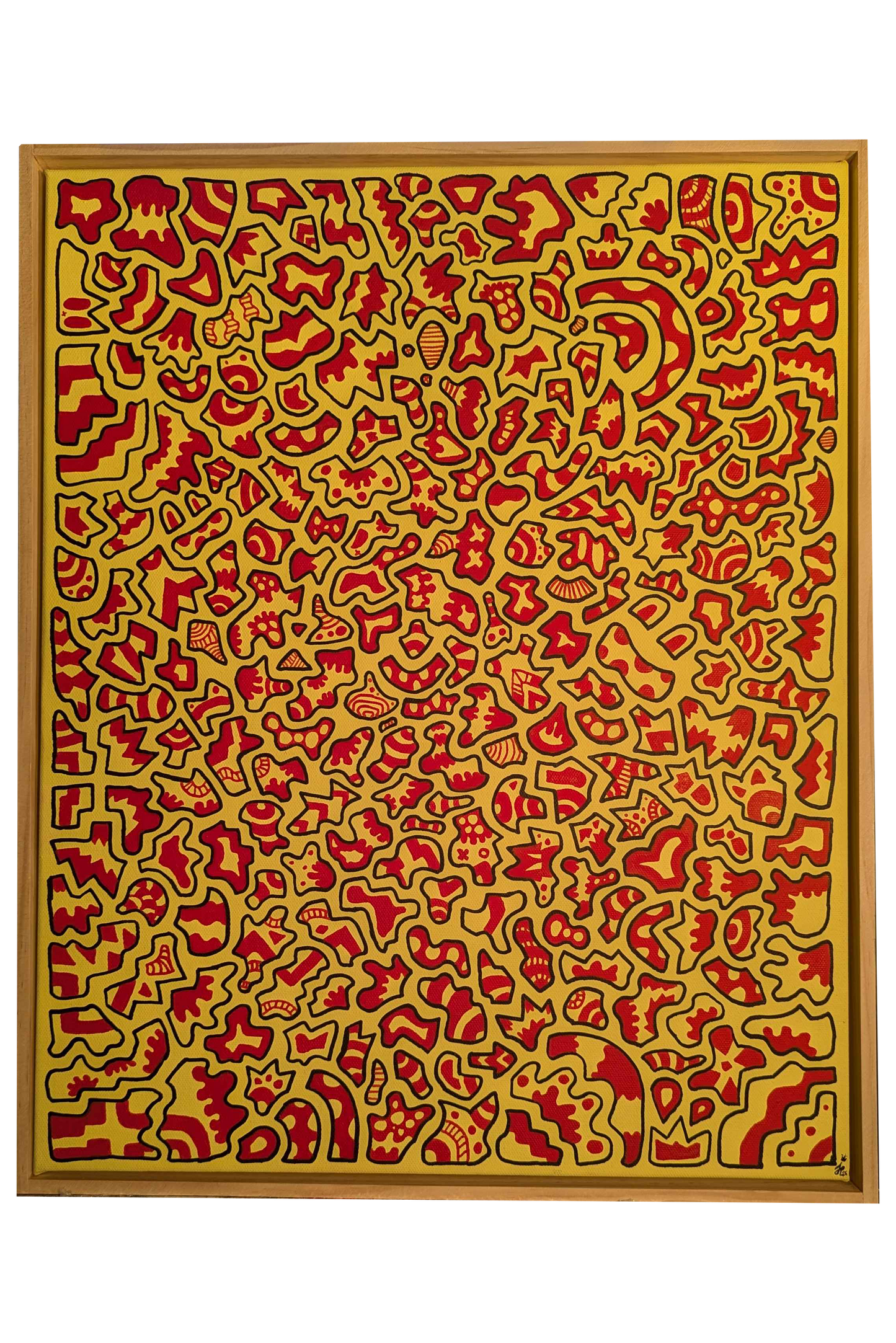 Hola - Framed Acrylic on Canvas (520mm x 420mm)