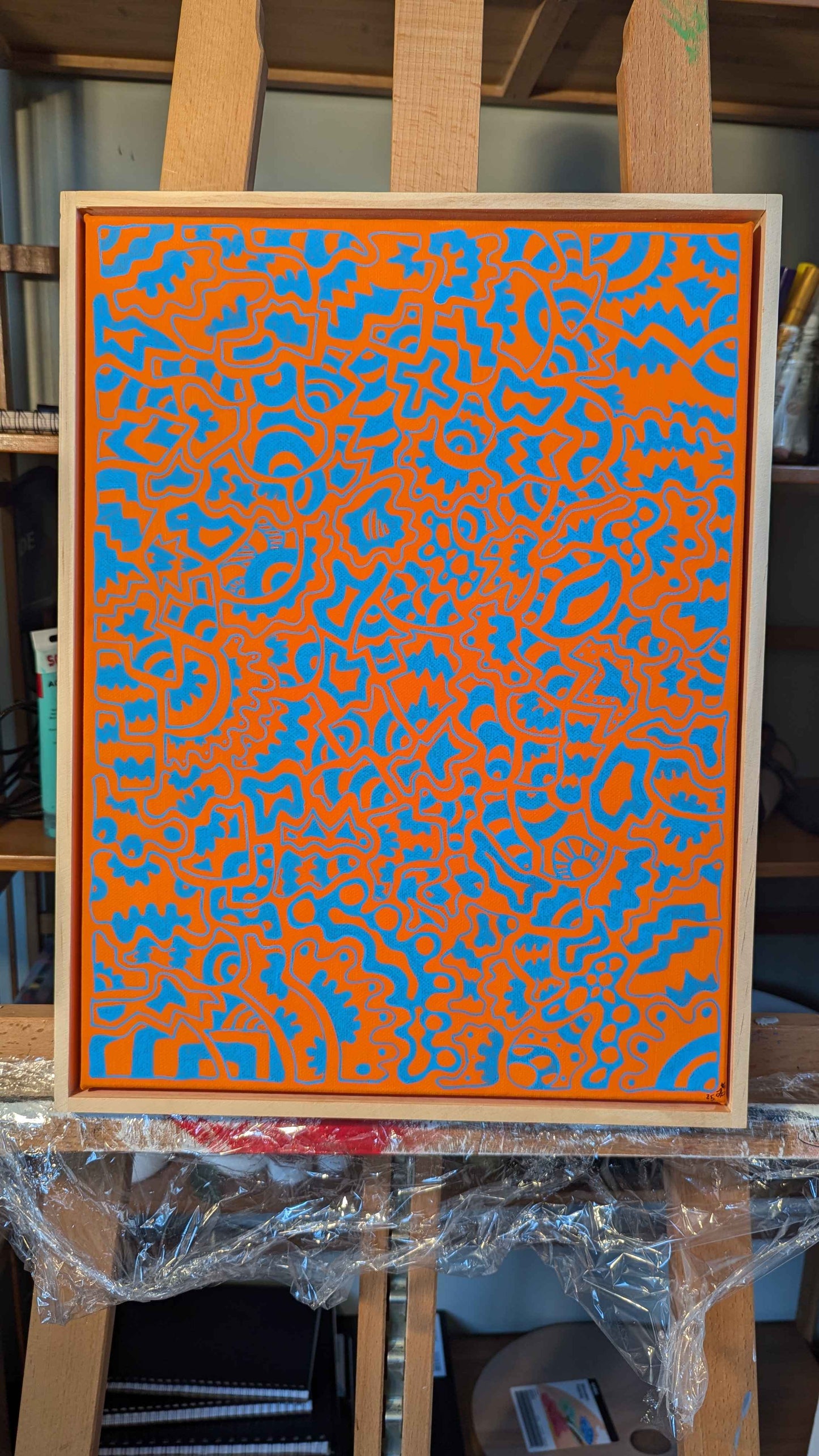 Squeeze - Framed Acrylic on Canvas (420mm x 320mm)