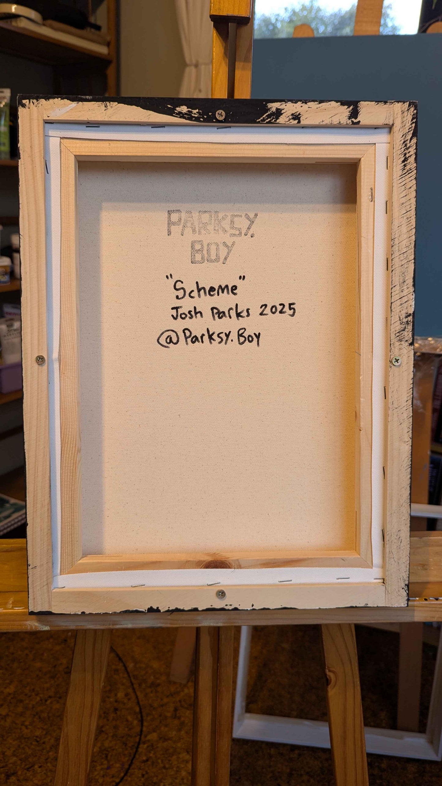 Scheme - Framed Acrylic on Canvas (420mm x 320mm)