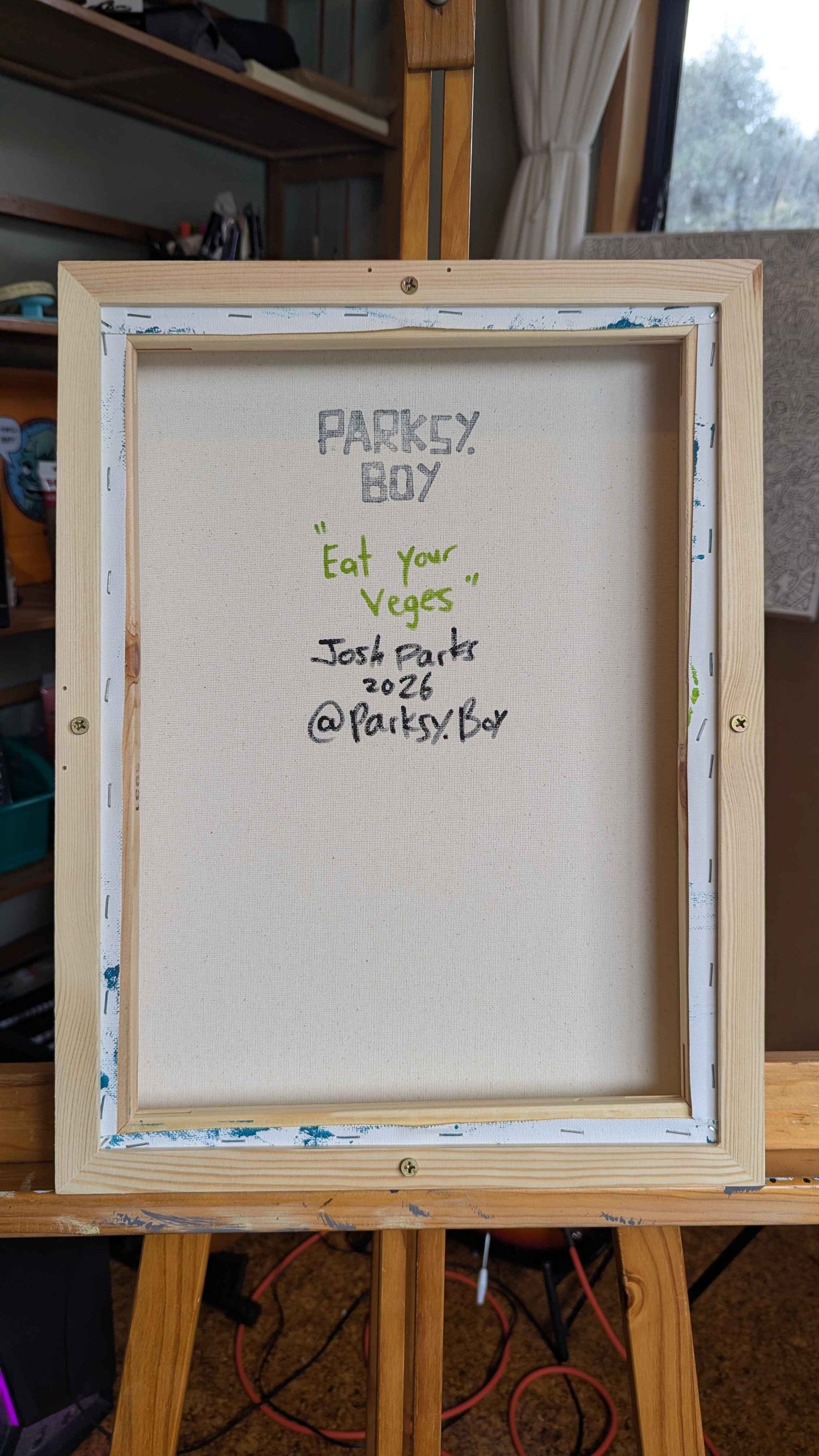 Eat your Veges - Framed Acrylic on Canvas (420mm x 320mm)