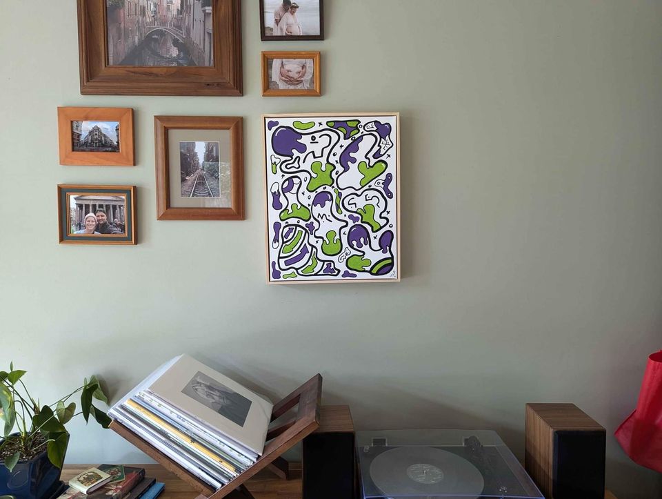 Piccolo - Framed Acrylic on Canvas (520mm x 420mm)