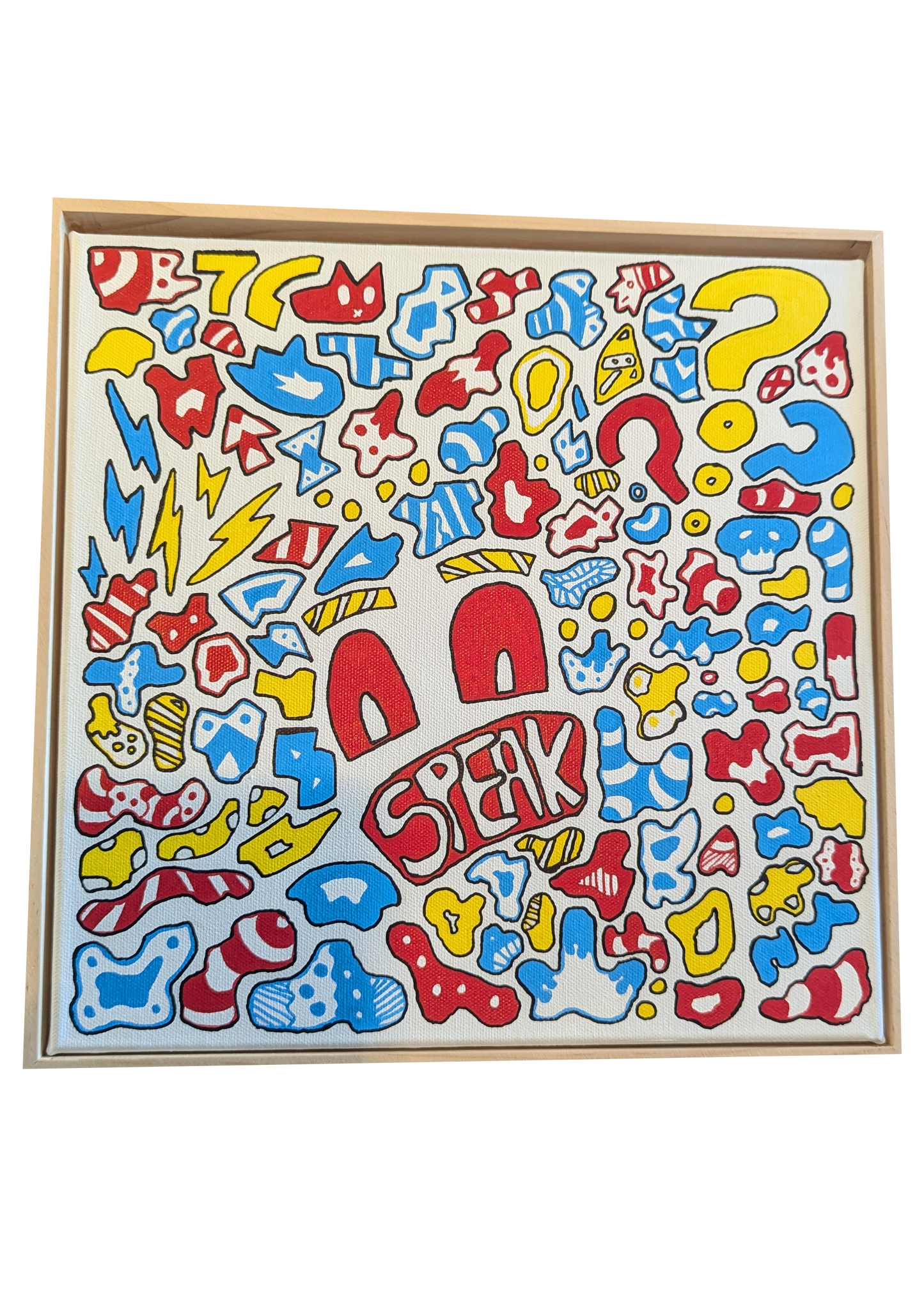 Speak - Framed Acrylic on Canvas (325mm x 325mm)