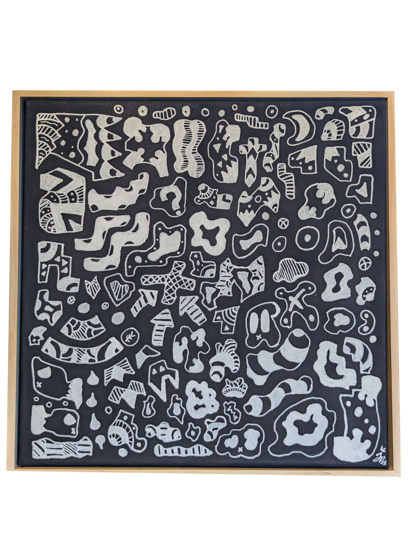 Hide - Framed Acrylic on Canvas (325 mm x 325mm)