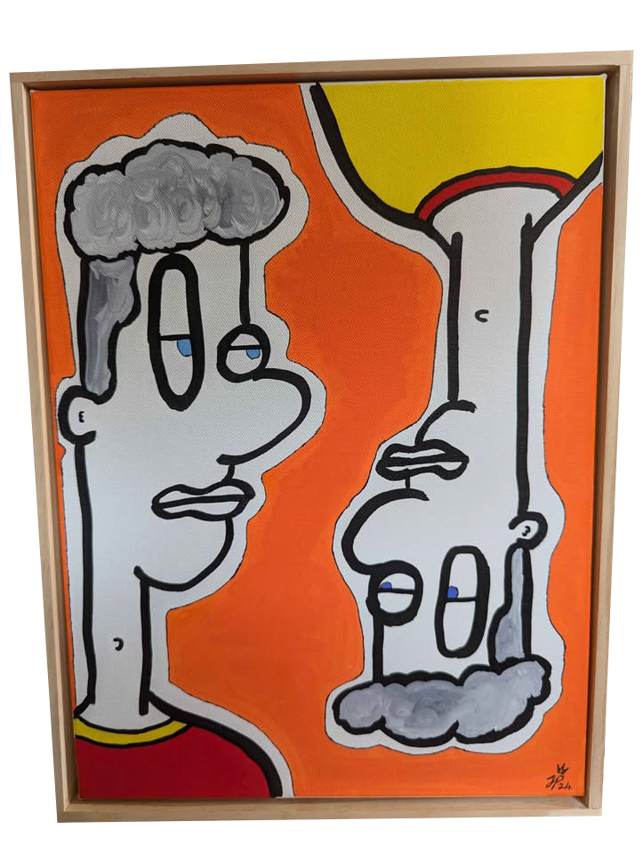 Self Reflection - Framed Acrylic on Canvas (320mm x 420mm)