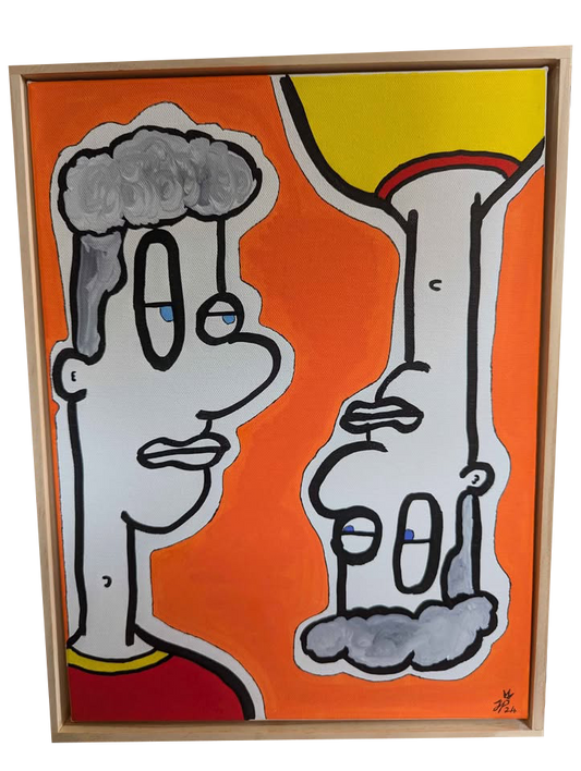 Self Reflection - Framed Acrylic on Canvas (320mm x 420mm)