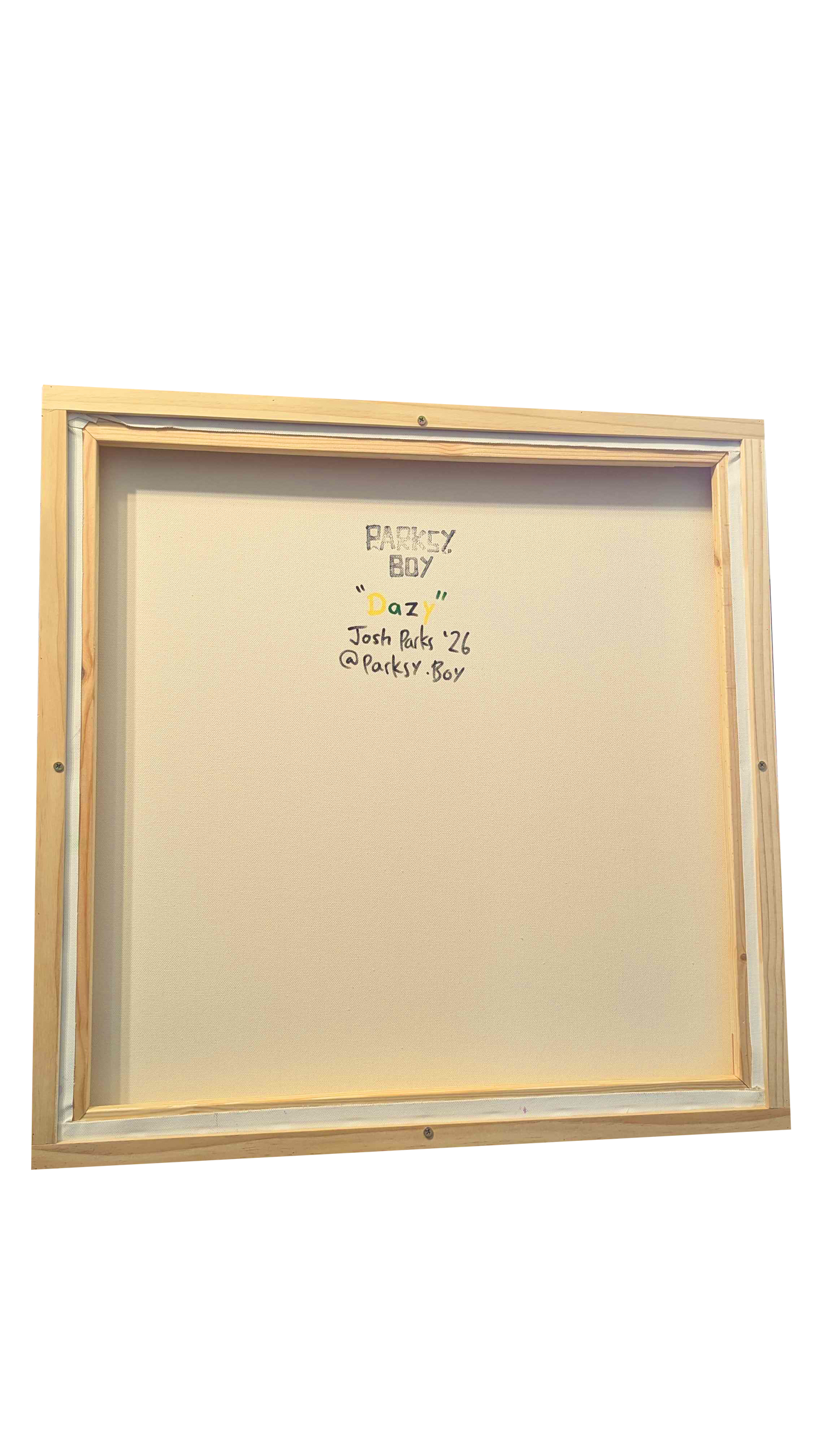 Dazy - Framed Acrylic on Canvas (620mm x 620mm)
