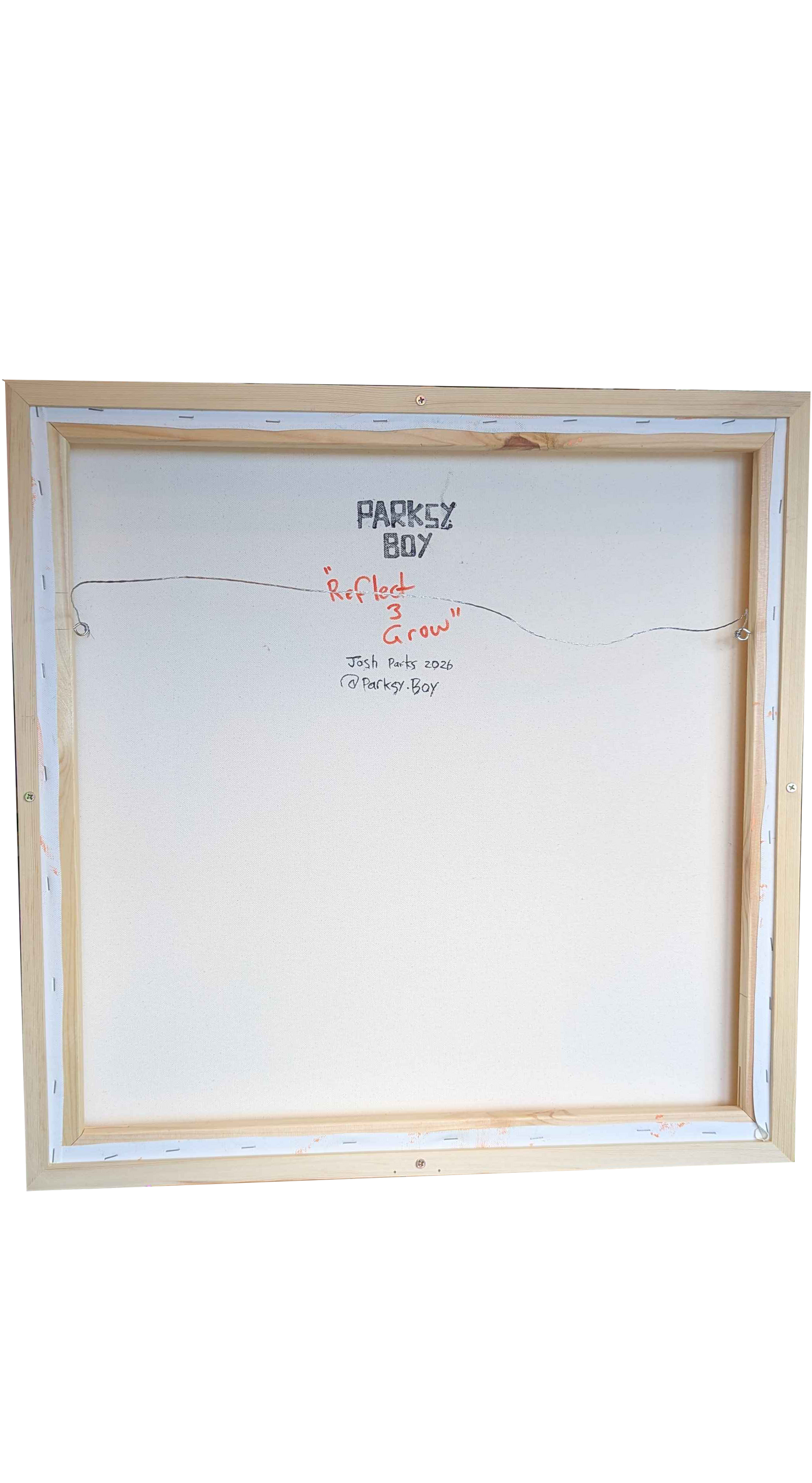.Reflect & Grow - Framed Acrylic on Canvas (620mm x 620mm)