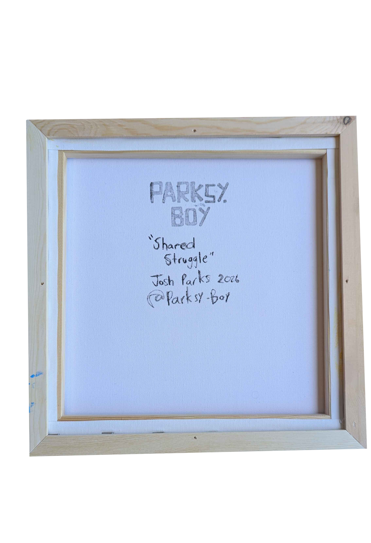 Shared struggle - Framed Acrylic on Canvas (325mm x 325mm)