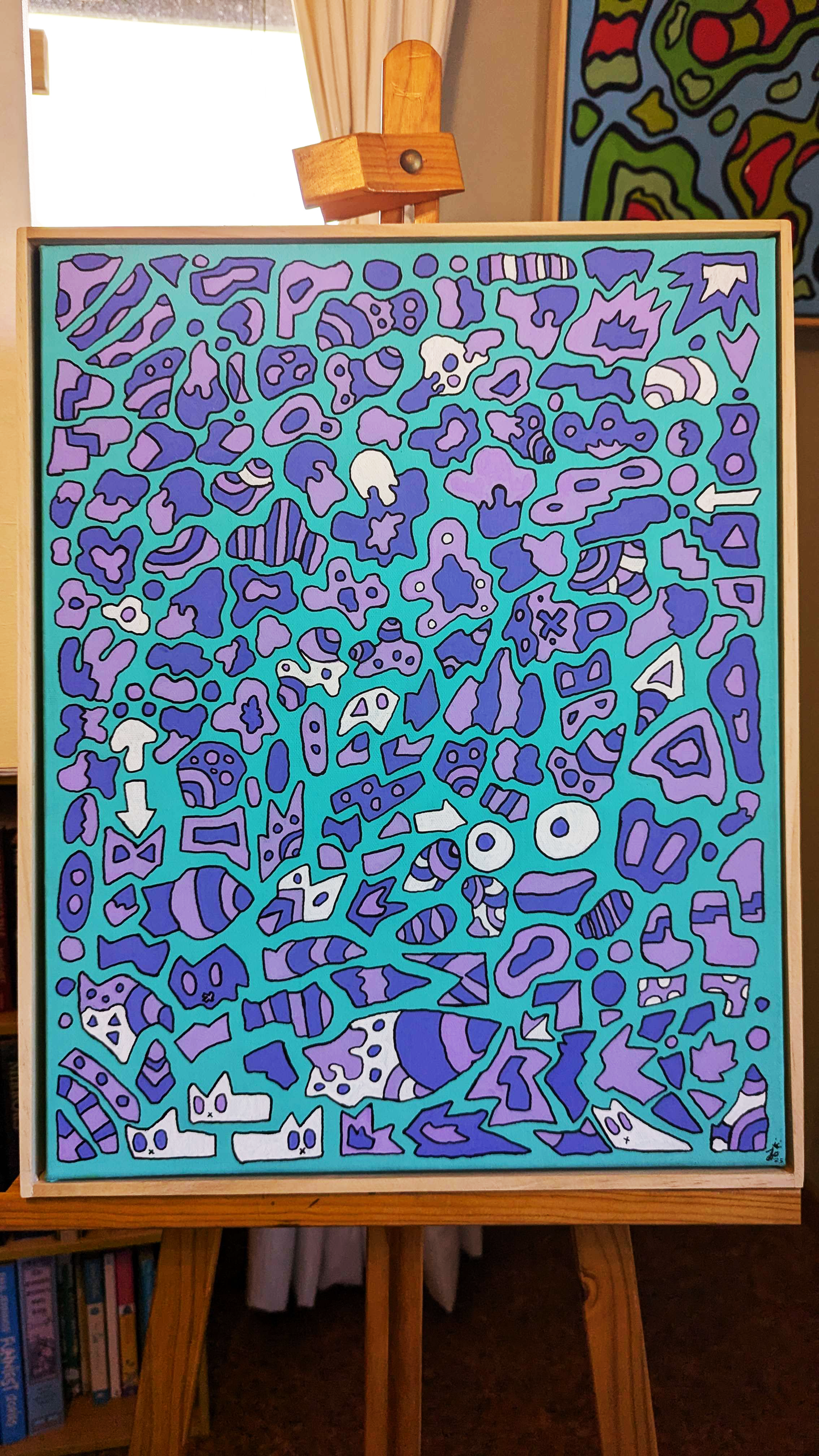 Chill - Framed Acrylic on Canvas (520mm x 420mm)
