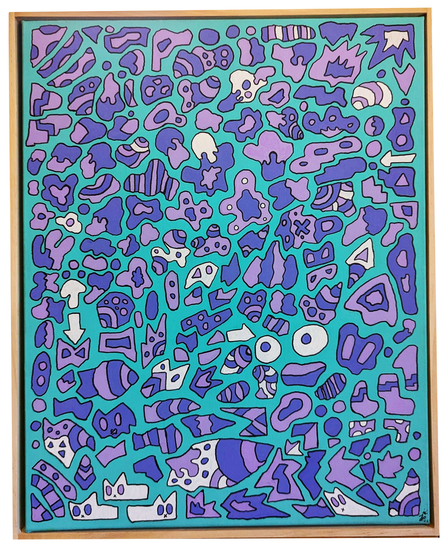 Chill - Framed Acrylic on Canvas (520mm x 420mm)