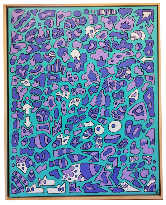 Chill - Framed Acrylic on Canvas (520mm x 420mm)