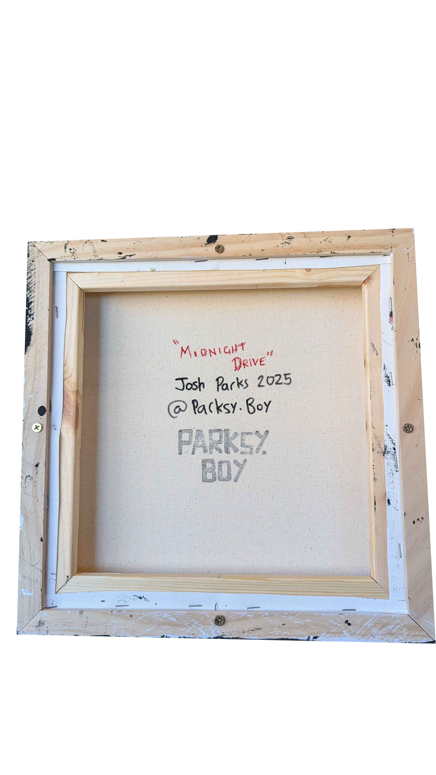 Midnight Drive - Framed Acrylic on Canvas (325mm x 325mm)