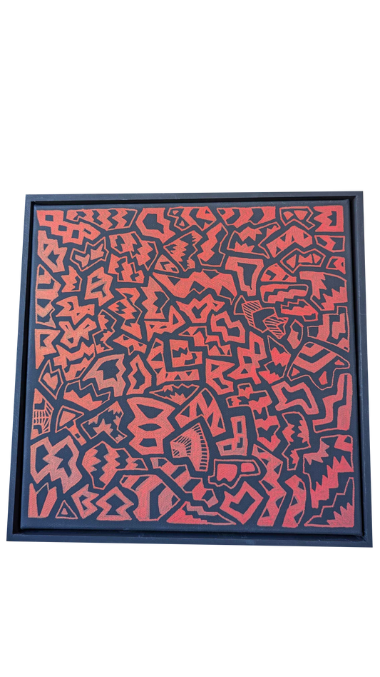 Midnight Drive - Framed Acrylic on Canvas (325mm x 325mm)