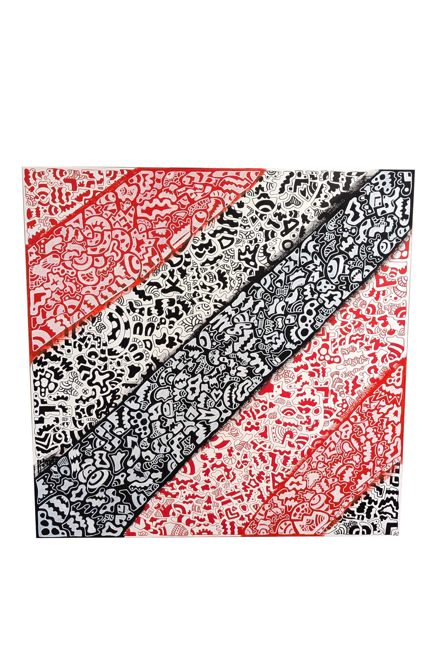 Crossover - Framed Acrylic on Canvas (750mm x 750mm)