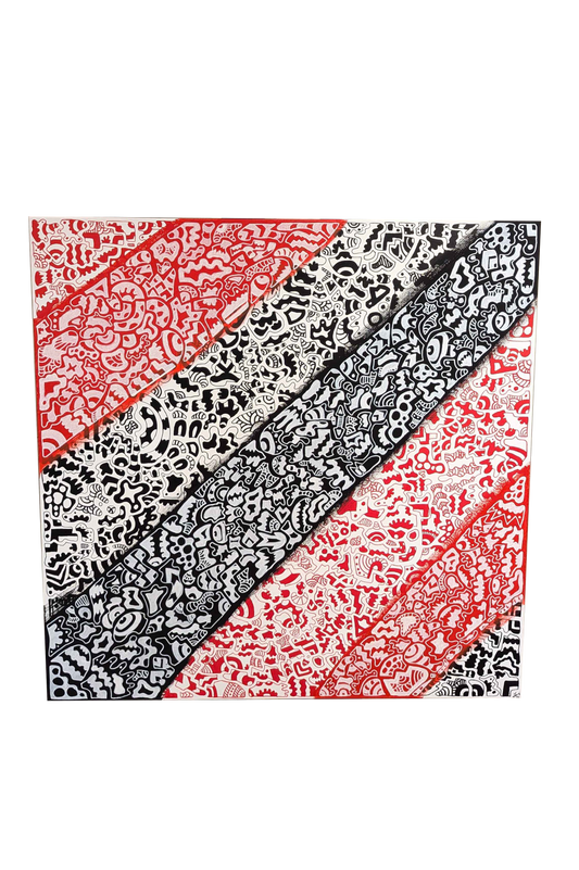 Crossover - Framed Acrylic on Canvas (750mm x 750mm)