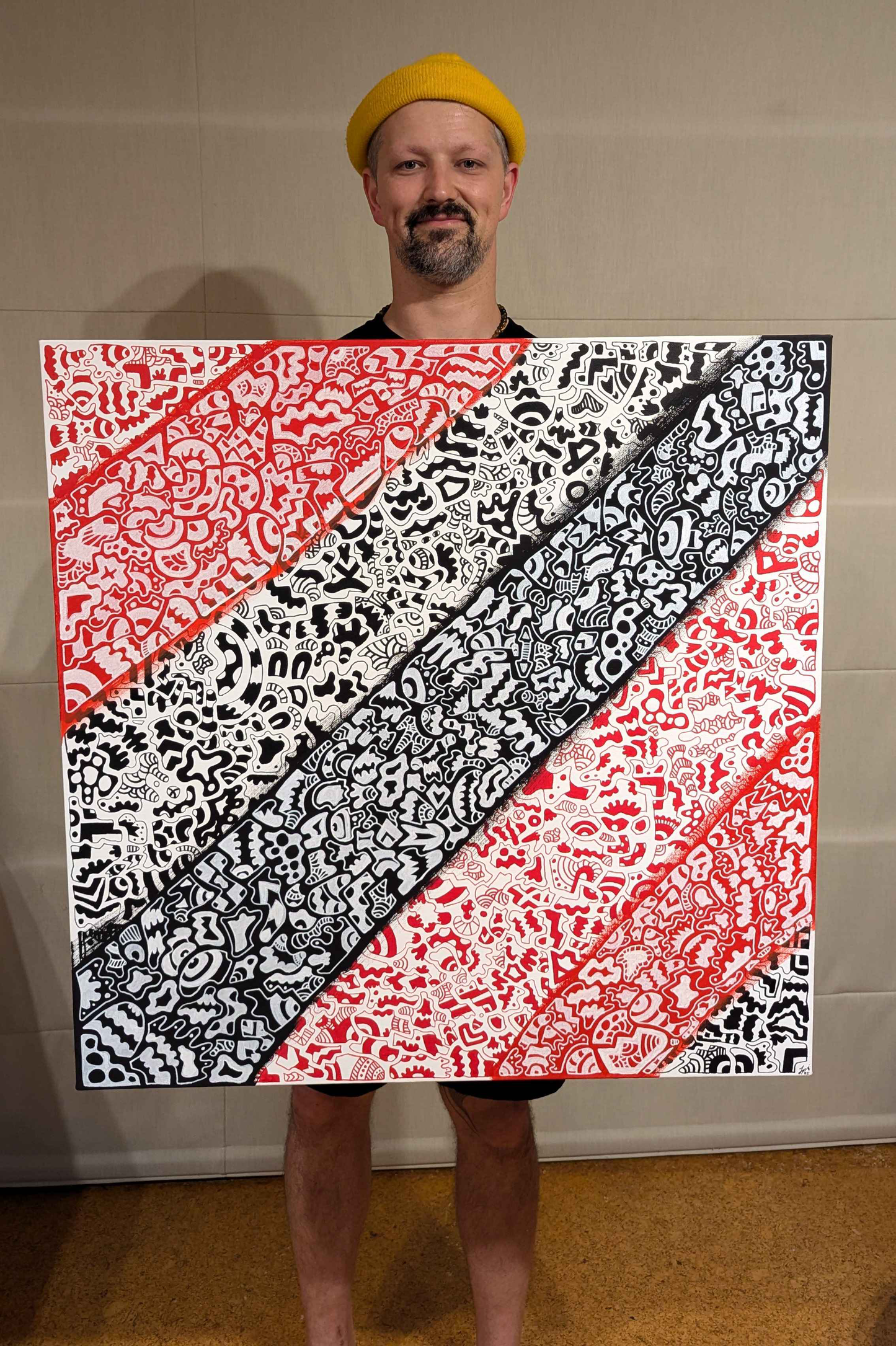 Crossover - Framed Acrylic on Canvas (750mm x 750mm)