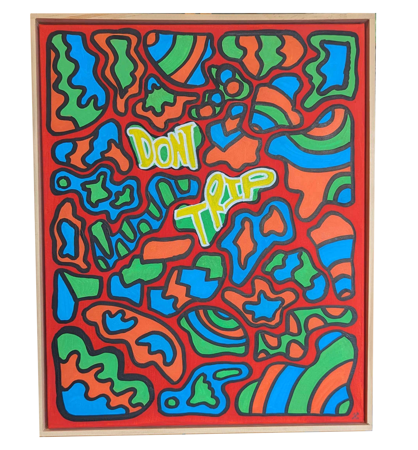 Dont Trip - Framed Acrylic on Canvas (520mm x 420mm)