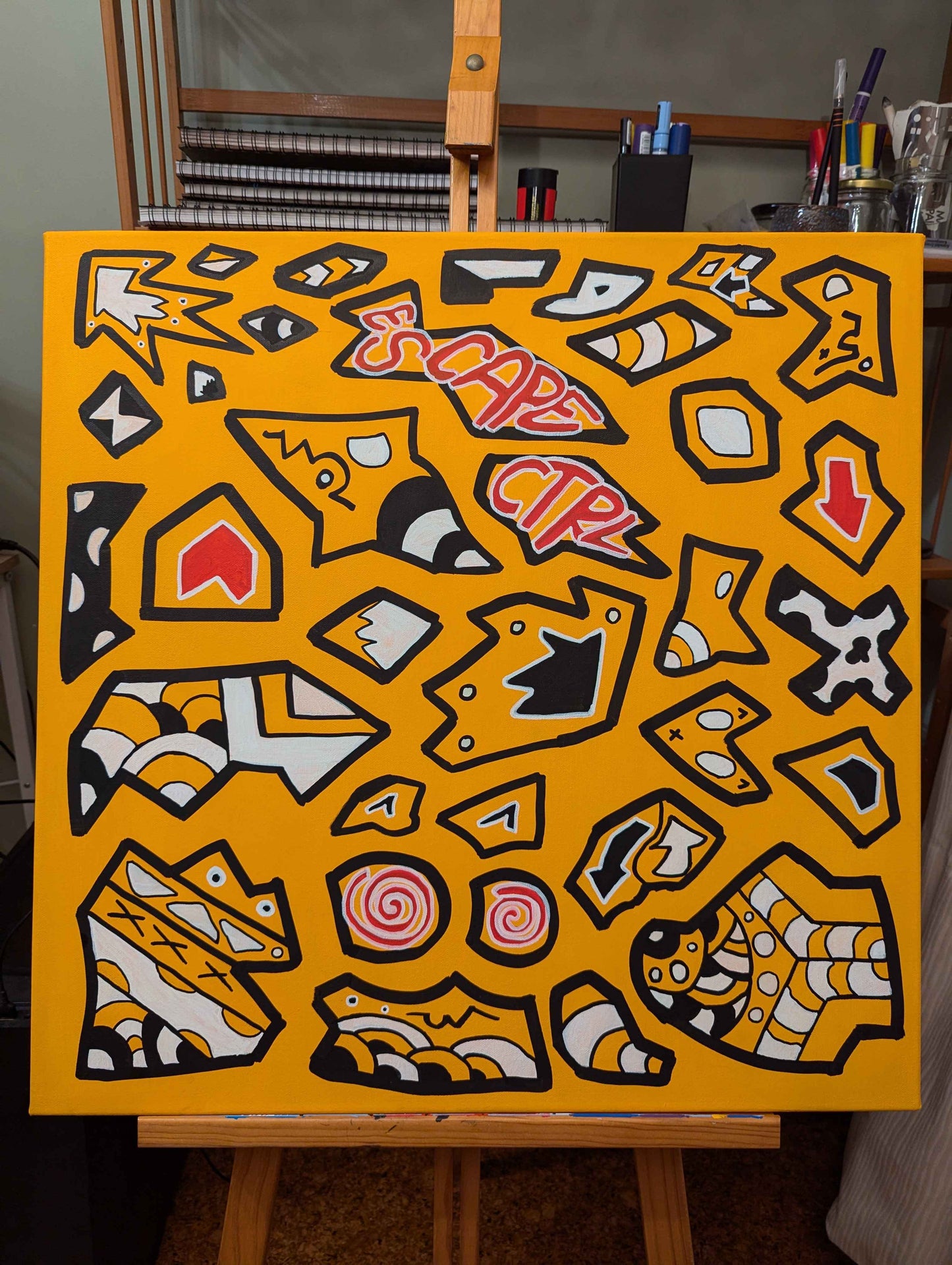 Escape - Acrylic on Canvas (615mm x 615mm)