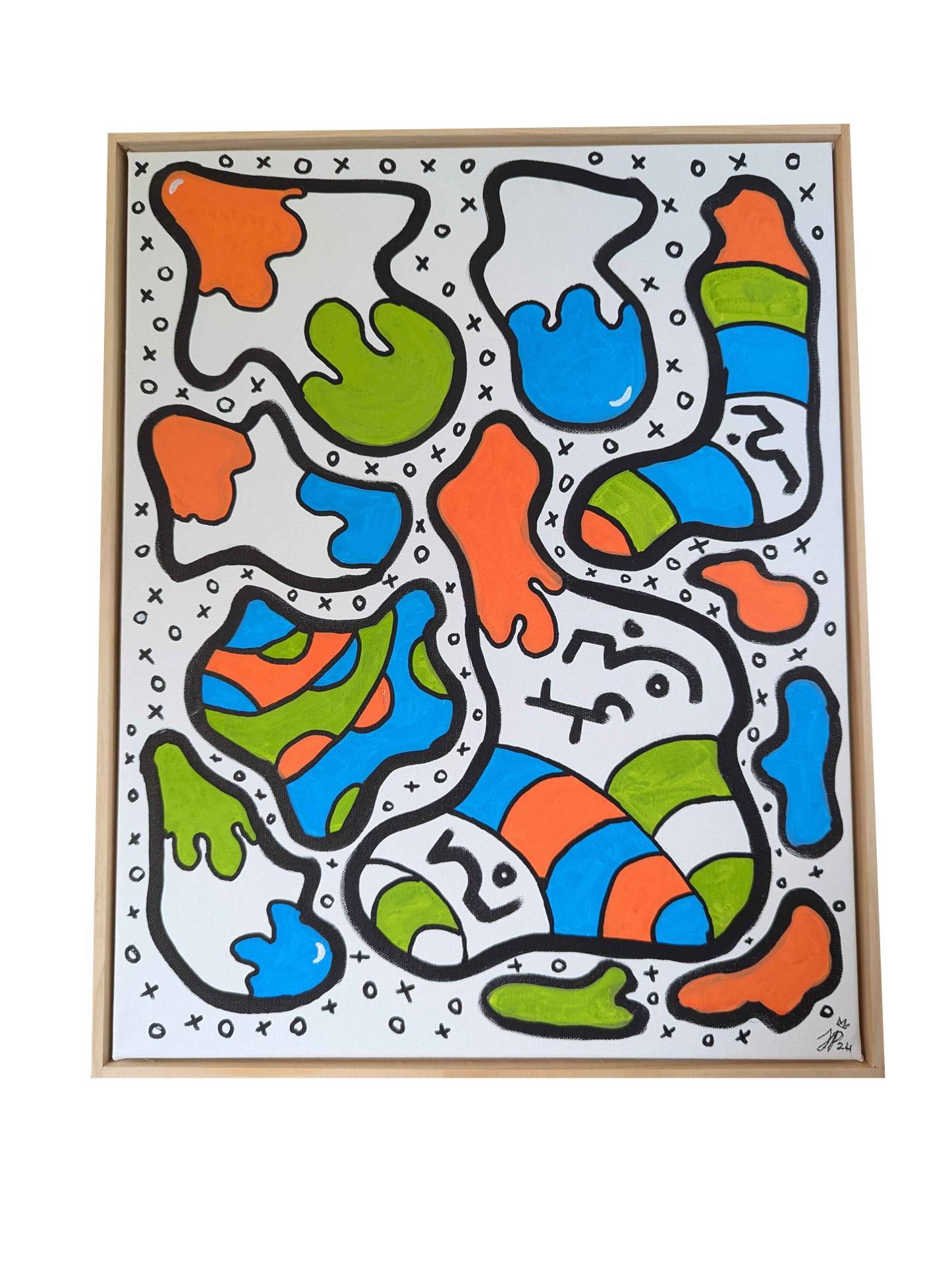 Juice - Framed Acrylic on Canvas (520mm x 420mm)