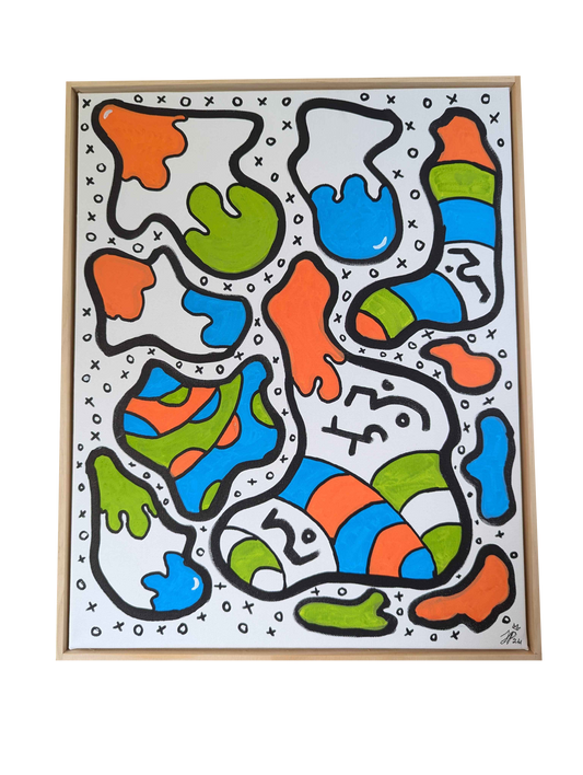 Juice - Framed Acrylic on Canvas (520mm x 420mm)