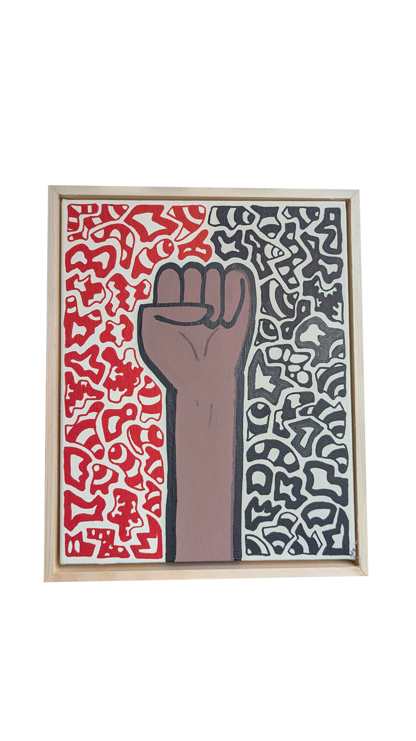.Kia Kaha - Framed Acrylic on Canvas (250mm x 200mm)