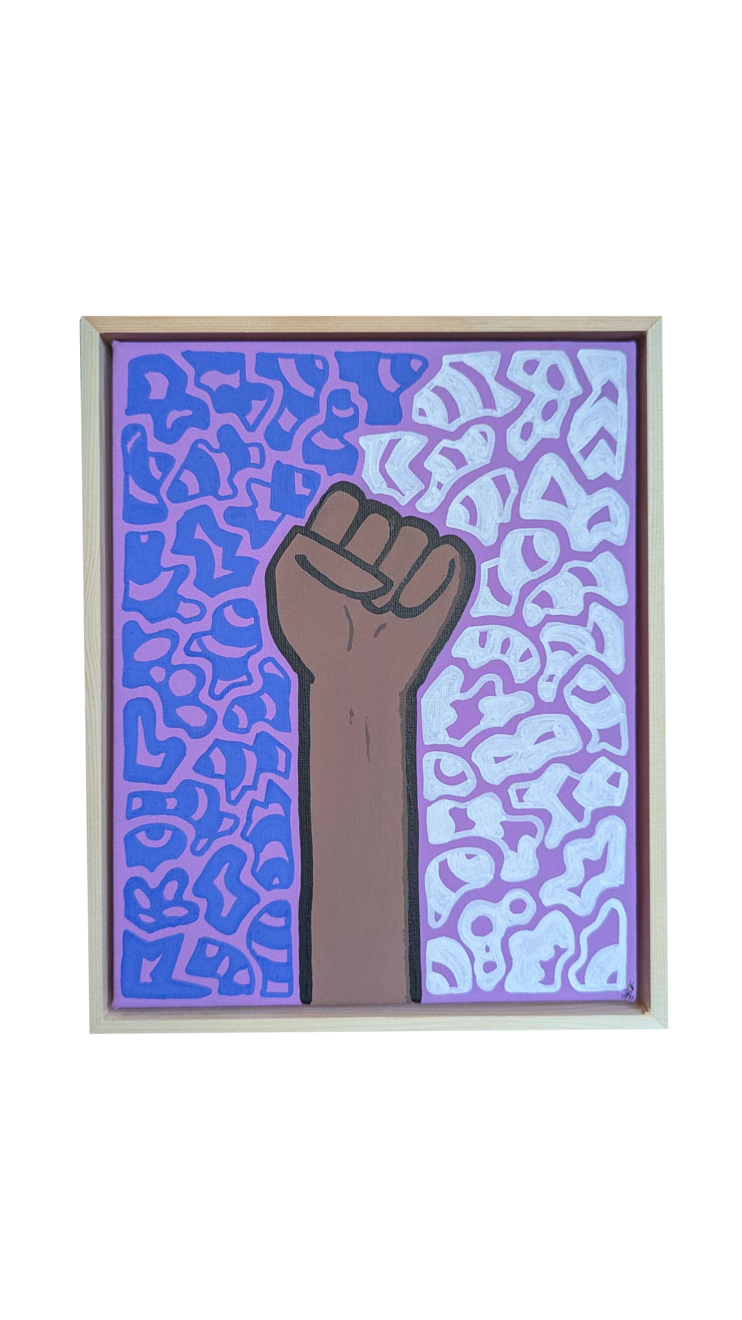 I Exist - Framed Acrylic on Canvas (250mm x 200mm)