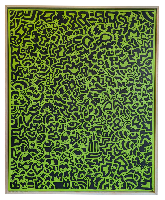 .Trickery - Framed Acrylic on Canvas (520mm x 420mm)