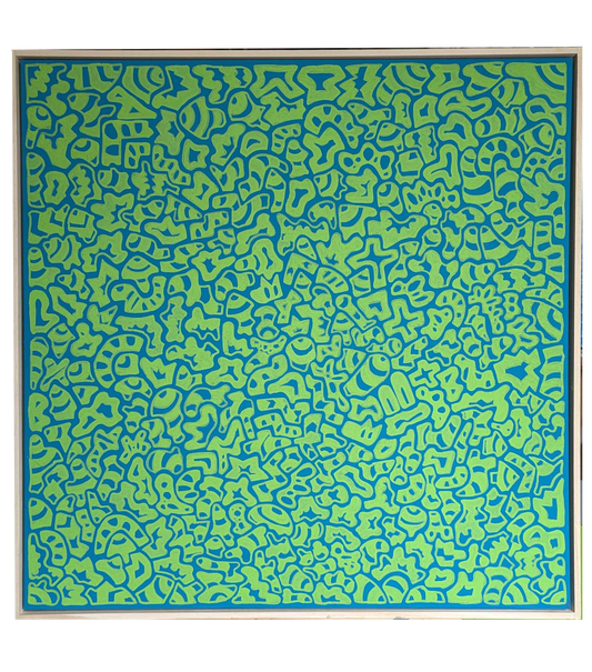 Mmm, Broccoli - Framed Acrylic on Canvas (620mm x 620mm)