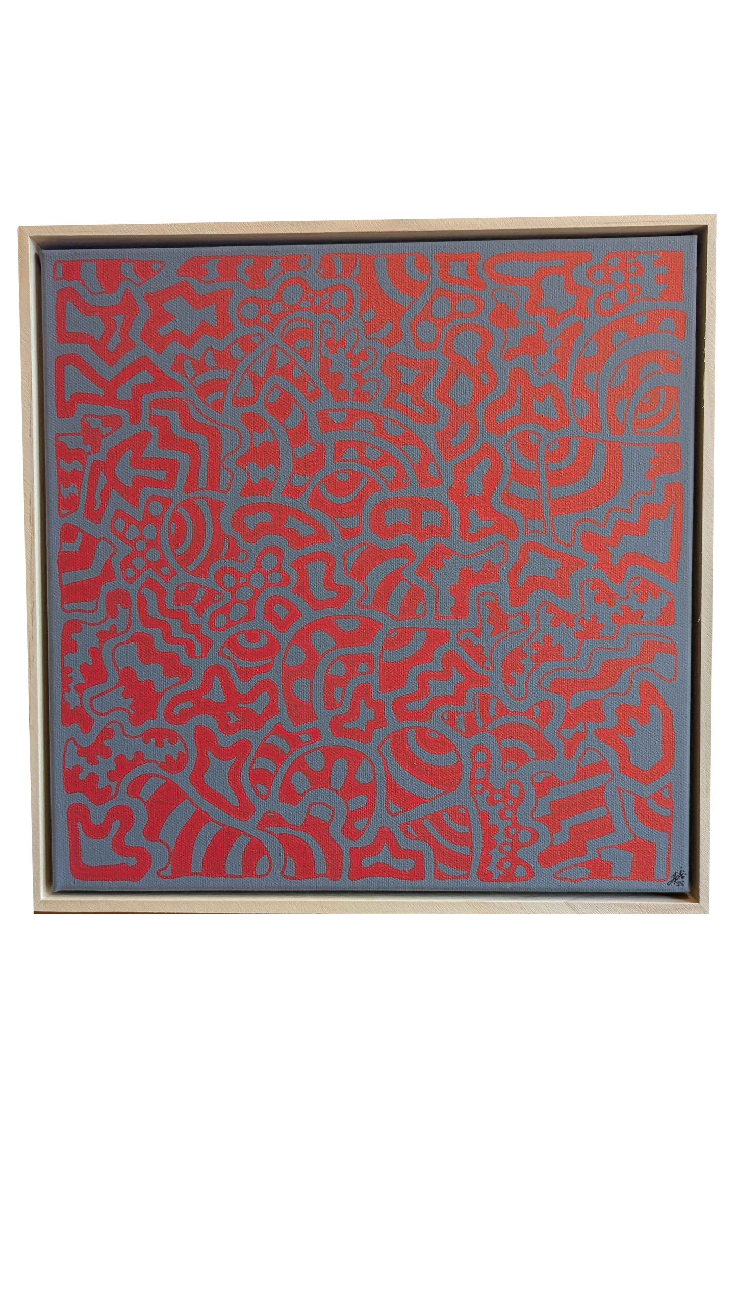 Blood & Asphalt - Framed Acrylic on Canvas (325mm x 325mm)