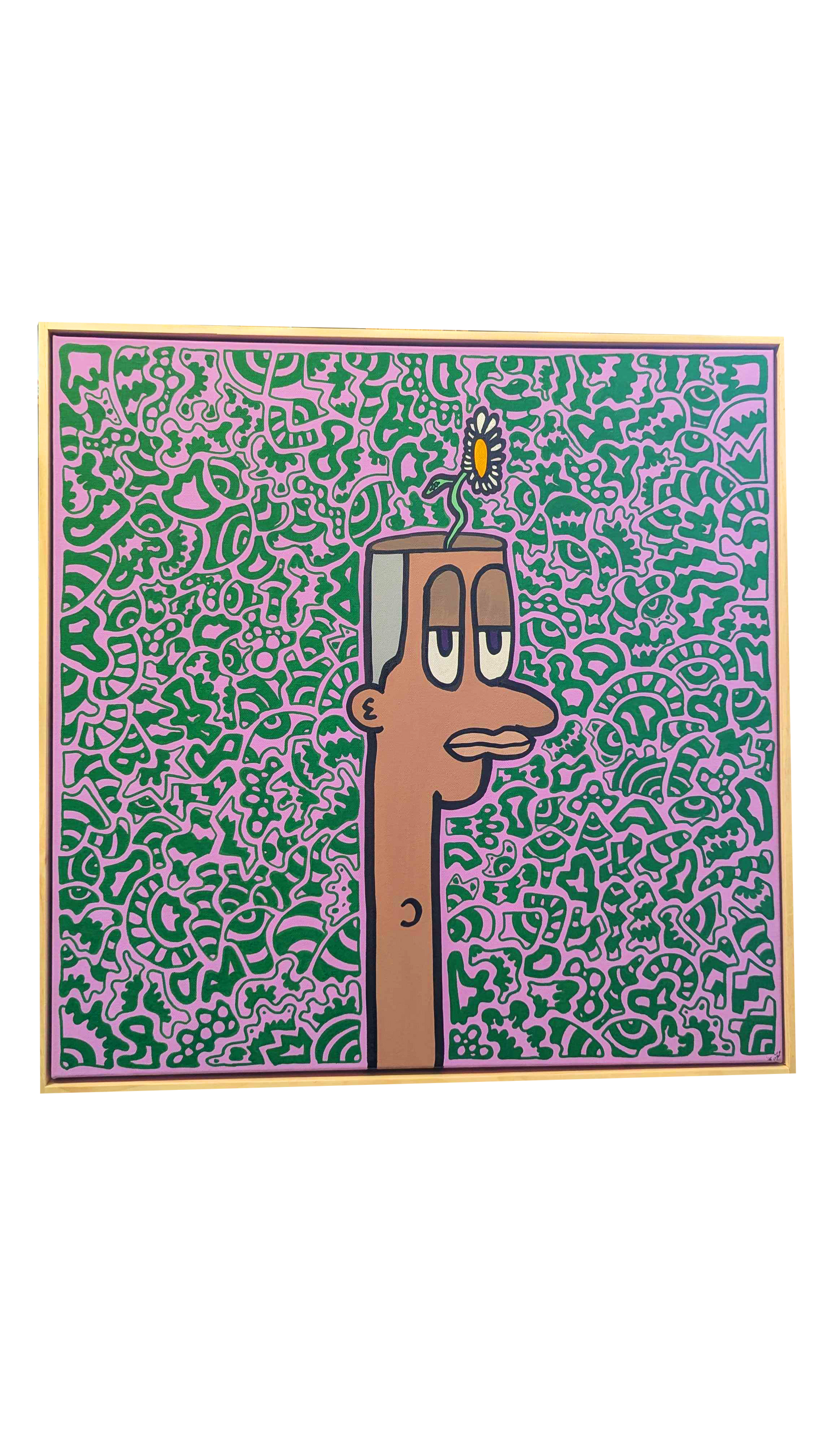 Dazy - Framed Acrylic on Canvas (620mm x 620mm)