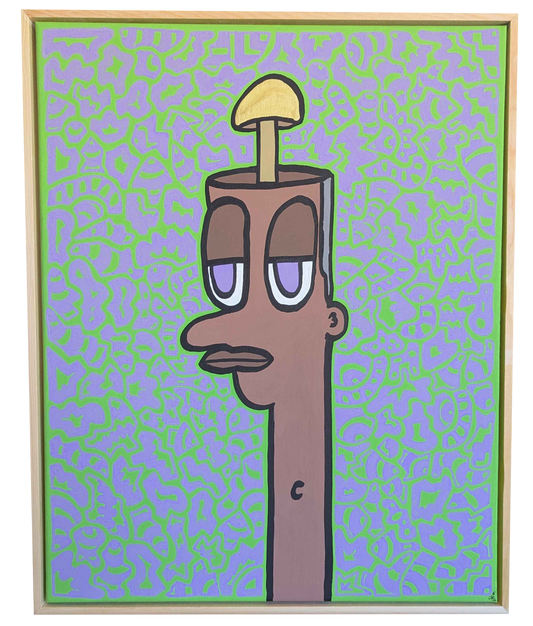 Goldtop - Framed Acrylic on Canvas (520mm x 420mm)