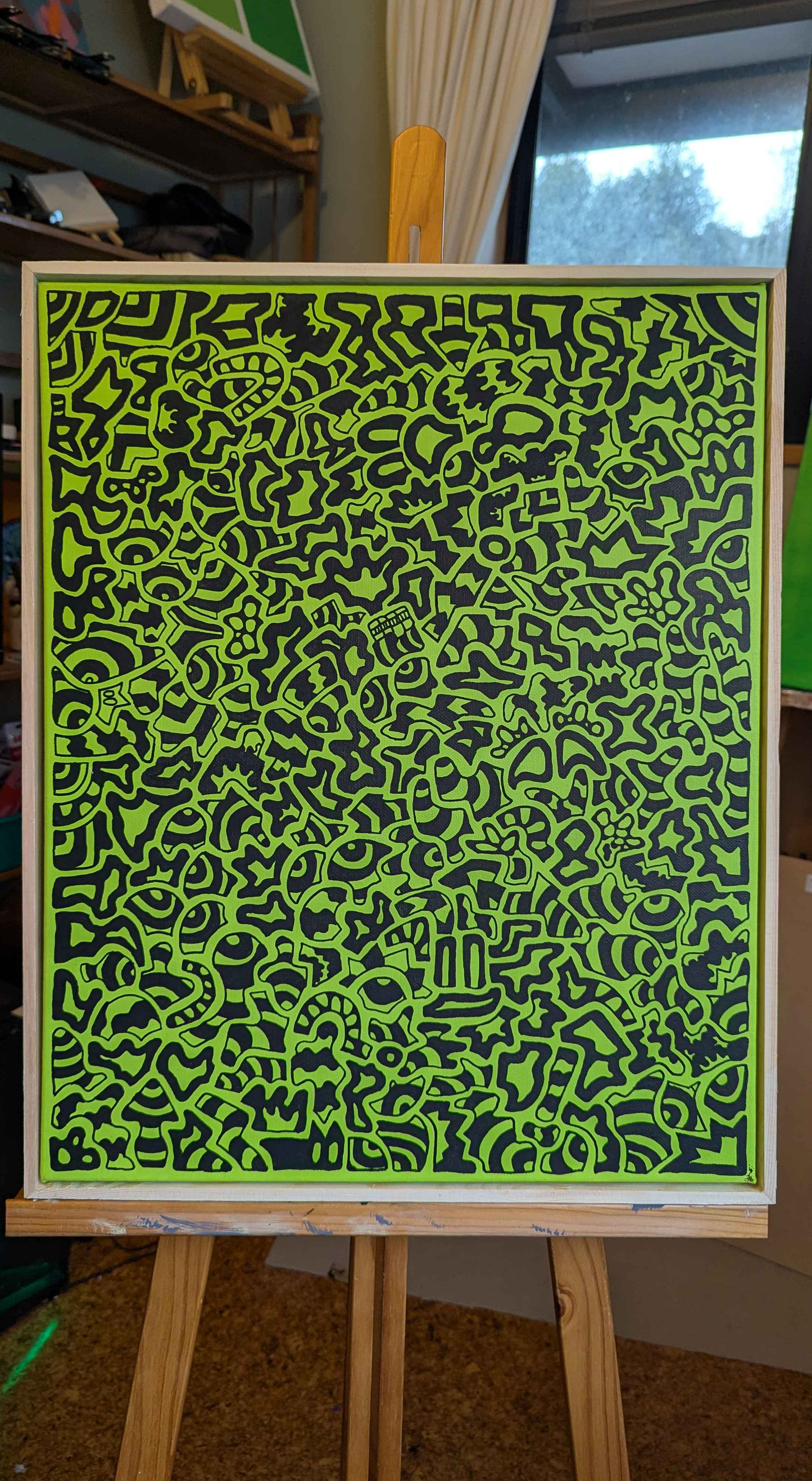 .Trickery - Framed Acrylic on Canvas (520mm x 420mm)