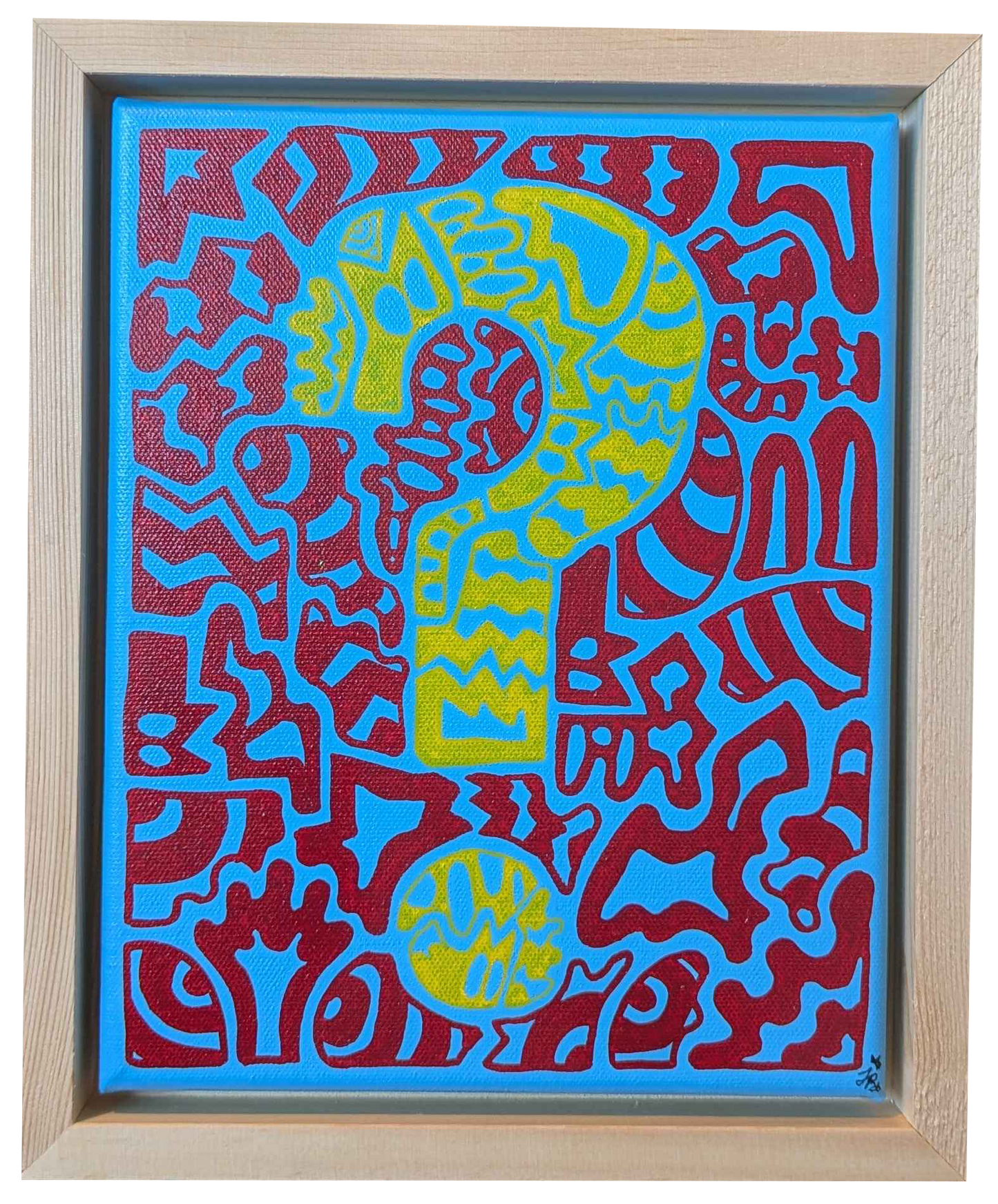 .Stay curious - Framed Acrylic on Canvas (250mm x 200mm)
