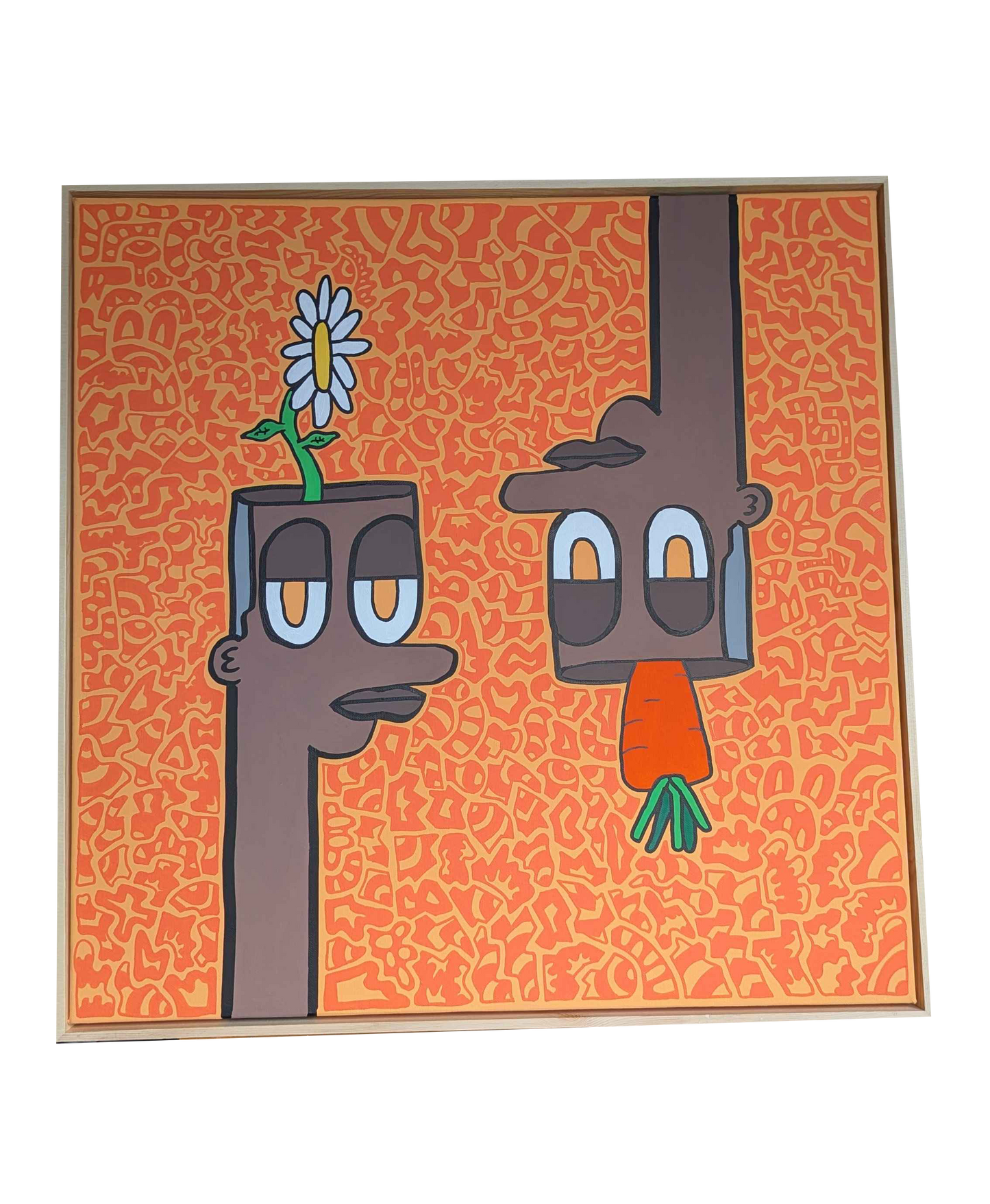 .Reflect & Grow - Framed Acrylic on Canvas (620mm x 620mm)