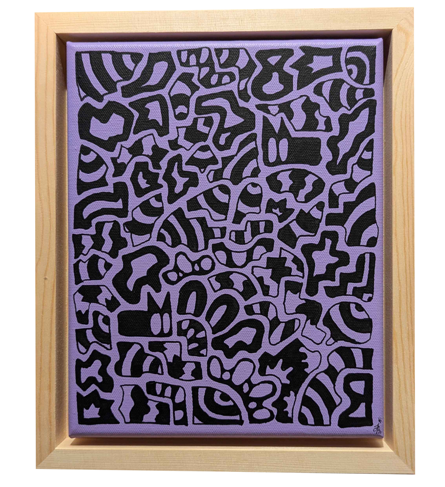 .Intergalactic Grapes - Framed Acrylic on Canvas (250mm x 200mm)
