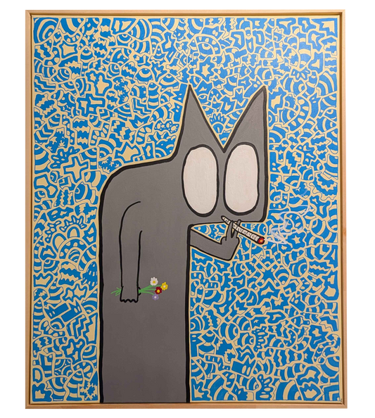 Self Control: Optional - Framed Acrylic on Canvas (785mm x 630mm)