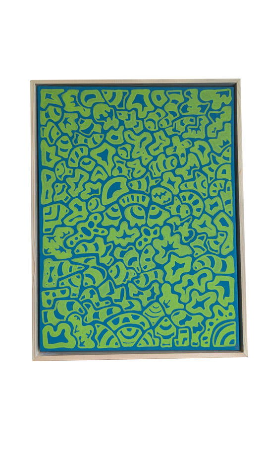 Eat your Veges - Framed Acrylic on Canvas (420mm x 320mm)