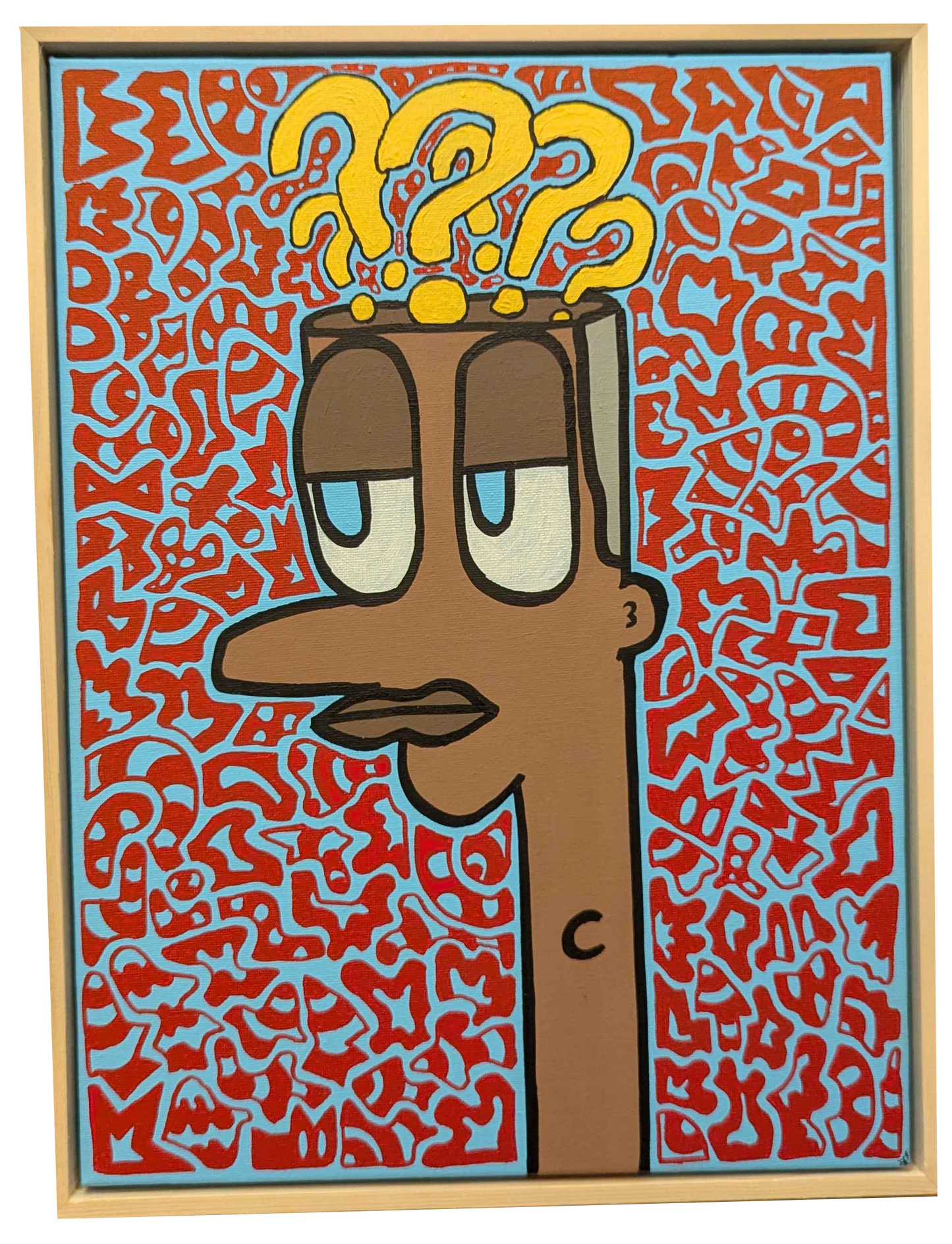 .QOMM - Framed Acrylic on Canvas (420mm x 320mm)