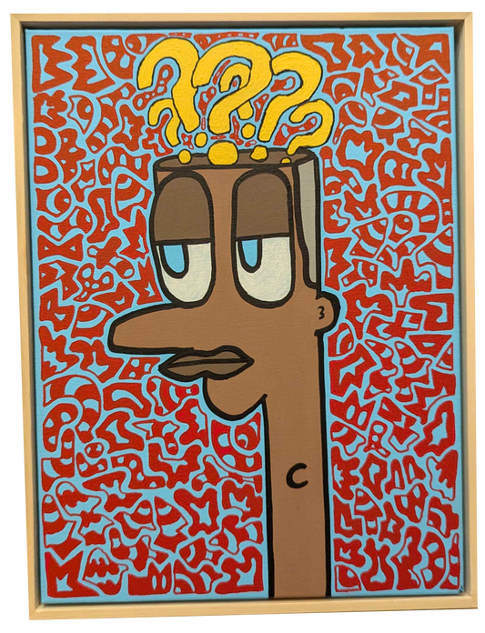 .QOMM - Framed Acrylic on Canvas (420mm x 320mm)